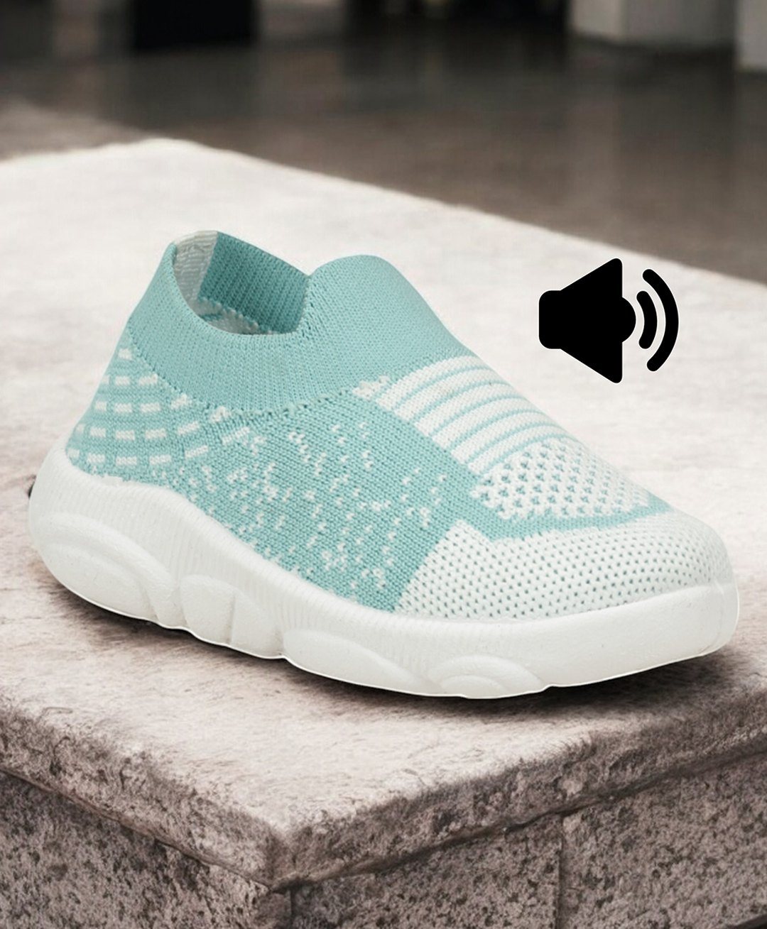 Lil Lollipop Colour Blocked Slip On Musical Shoes - Green-image-49