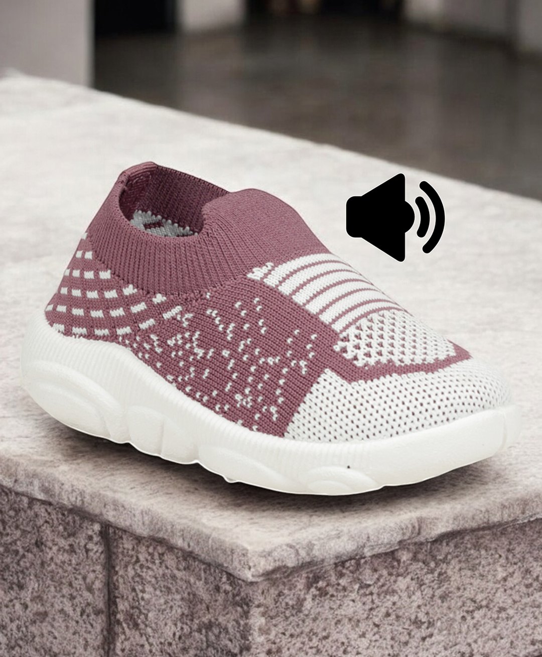 Lil Lollipop Colour Blocked Slip On Musical Shoes - Mauve-picture-11