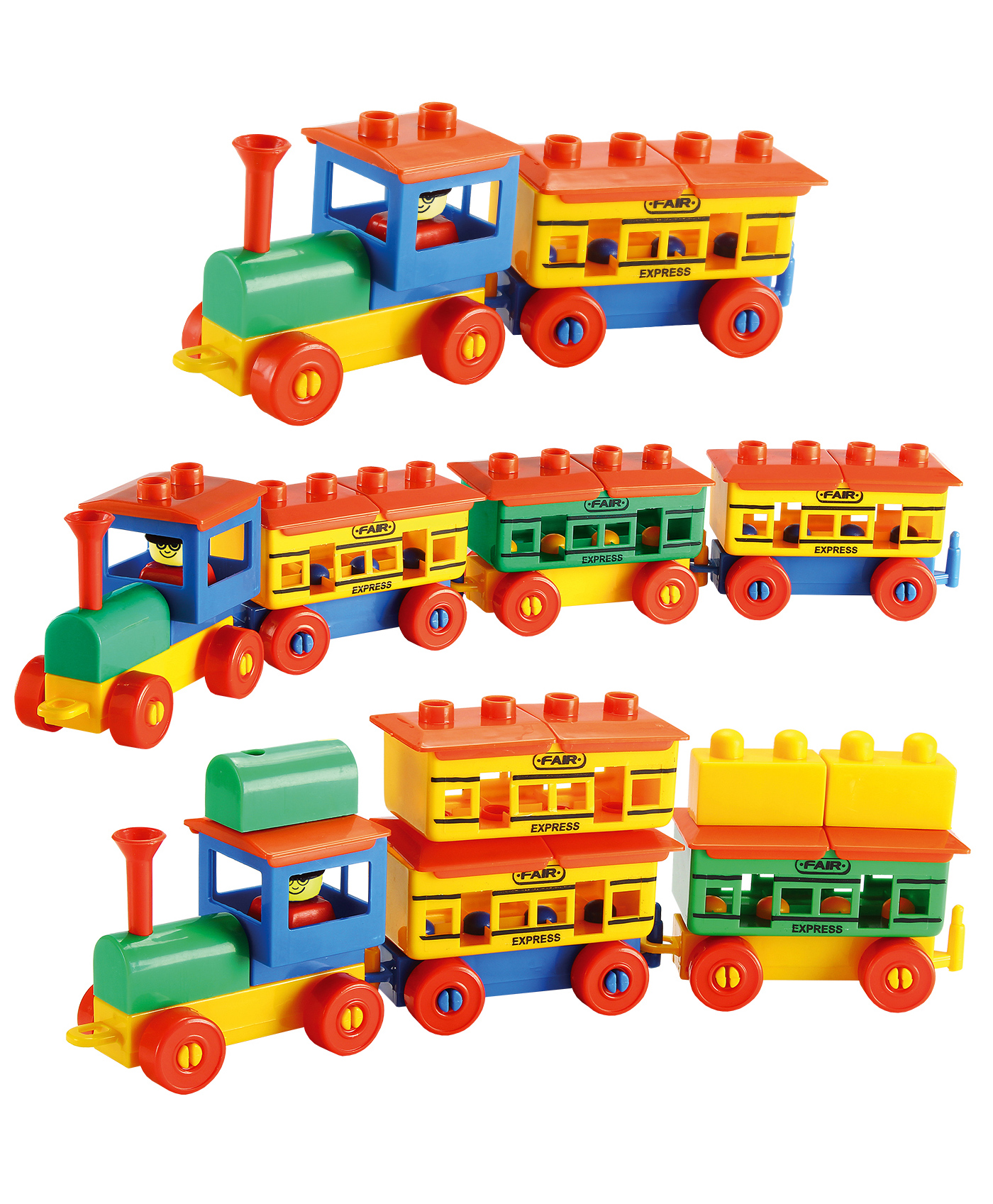TOYFUN Chhook Chhook Train For Kids - 40 pieces - No batteries required-image-1