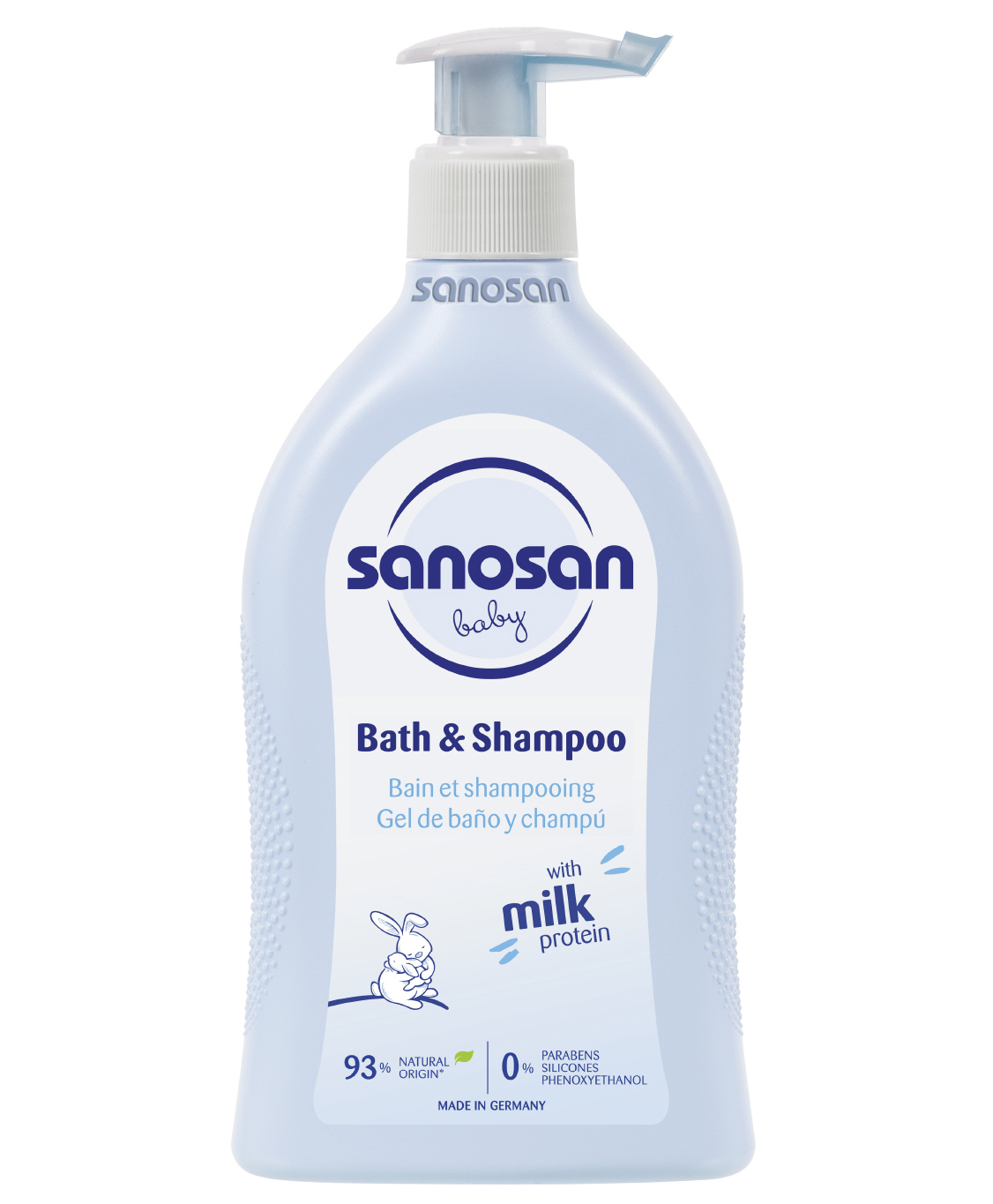 Sanosan Hydrolysed Milk Protein Formula Daily Head To Toe Milky Wash No Tear Formula For Newborn Baby 2 In 1 Shampoo & Body Wash- 500 ml-image-31