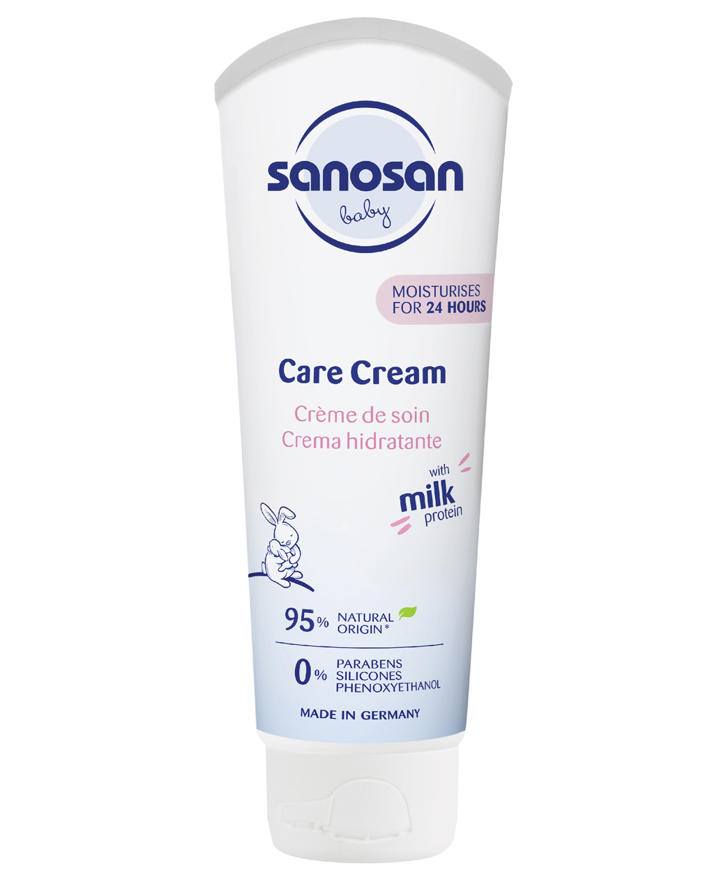 Sanosan Milk Protein Formula Daily Full Body and Face Moisturizing Milky Cream Ideal For Newborn Baby'S Delicate Skin - 100 g-image-46