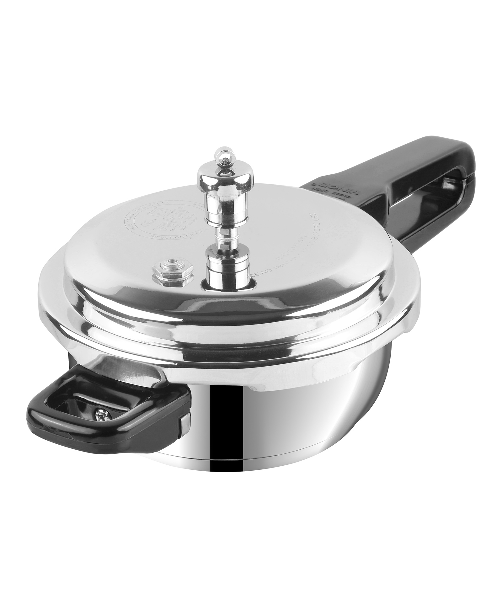 Vinod 18/8 Stainless Steel Deep Pan Outer Lid Pressure Cooker - 4.5 Litre Senior (Induction Friendly)-picture-12