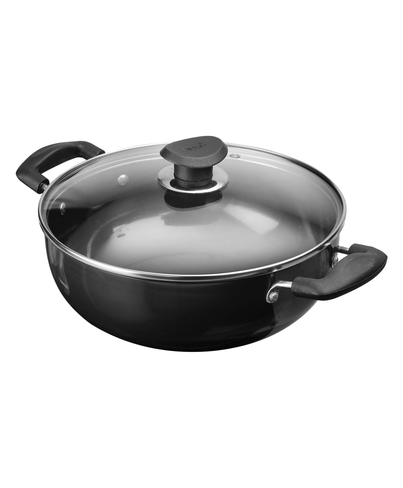 Vinod Hard Anodized Deep Kadai with Glass Lid - 26 cm, 4.1 Ltr (3.25mm Thickness) | Gas Stove Compatible-image-40