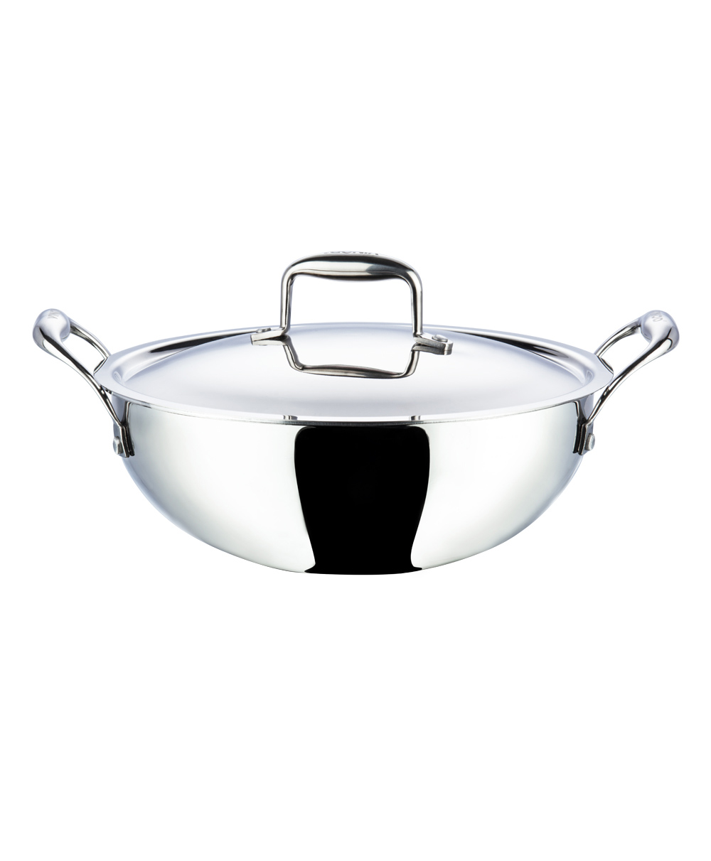 Vinod Platinum Triply Stainless Steel Extra Deep Kadai with Lid- 26 cm, 4.1 Ltr (Induction Friendly)-picture-19
