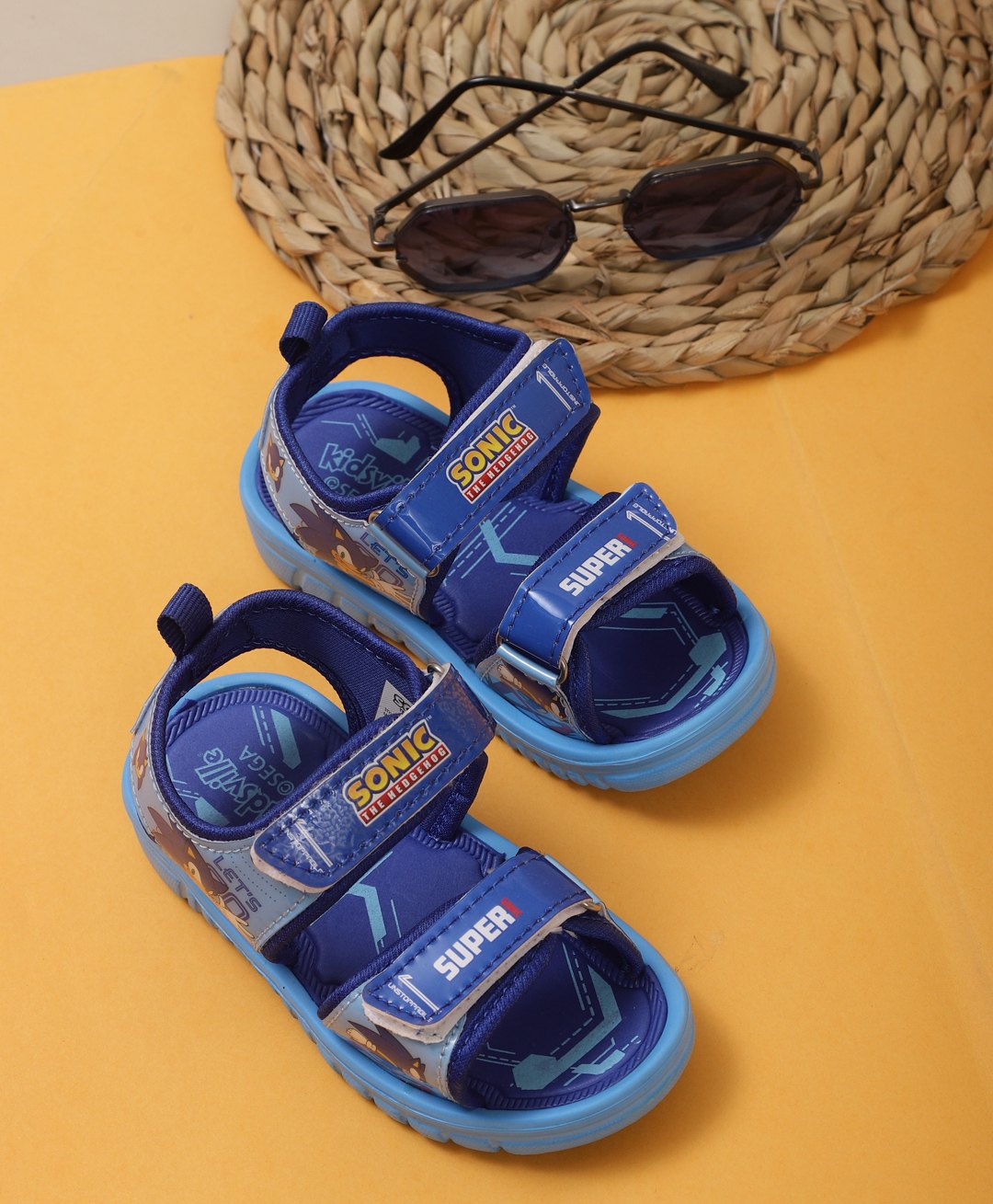 Kidsville Sonic Featuring Hedgehog Printed Sandals - Blue-picture-42