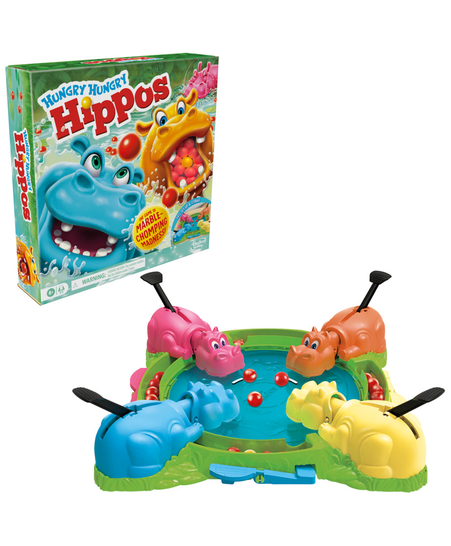 Hasbro Hungry Hippos Instant Marble Relaunch Game - Multicolor