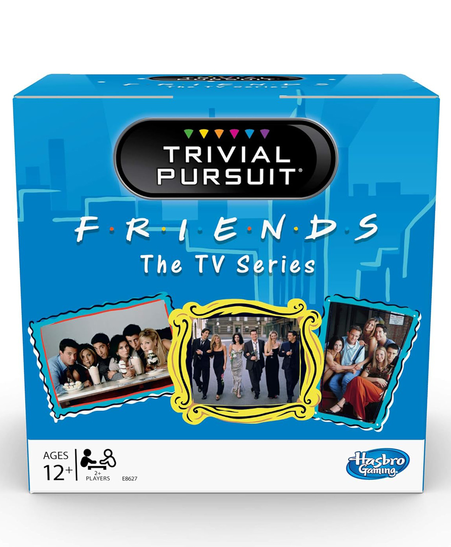 Hasbro Trivial Pursuit Friends The TV Series Edition Trivia Party Game 600 Trivia Questions- Blue-image-11