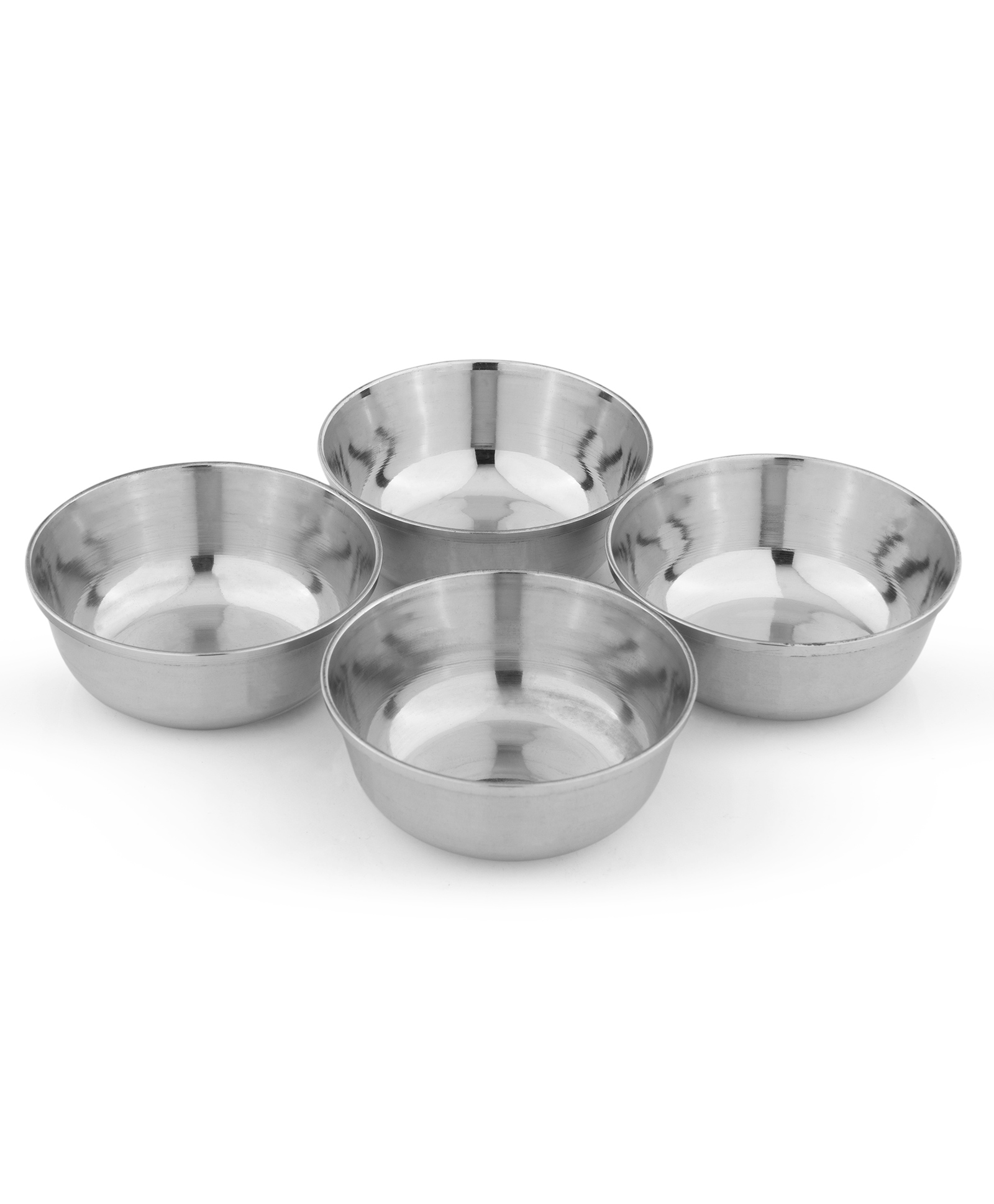 Omega Stainless Steel Veg Bowl/Katori/Mukta Vati - 8.8 cm, 140 ml (Set of 4) (5/22)-picture-13
