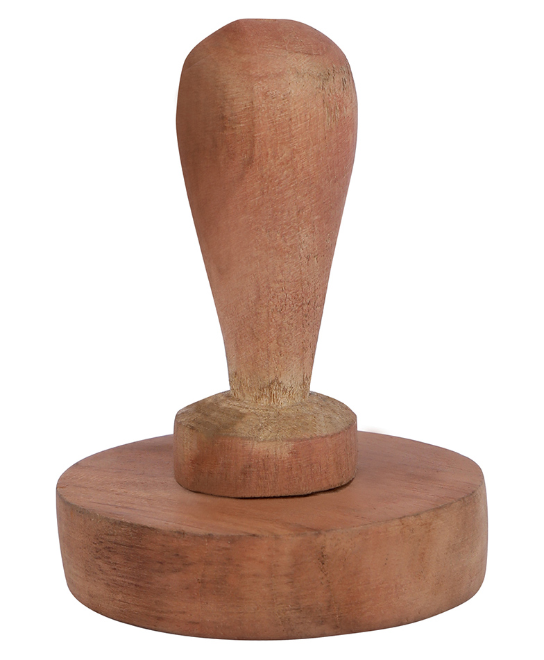 Omega Wooden Roti Presser/Potato/Pav Bhaji Hand Masher | Brown-image-22