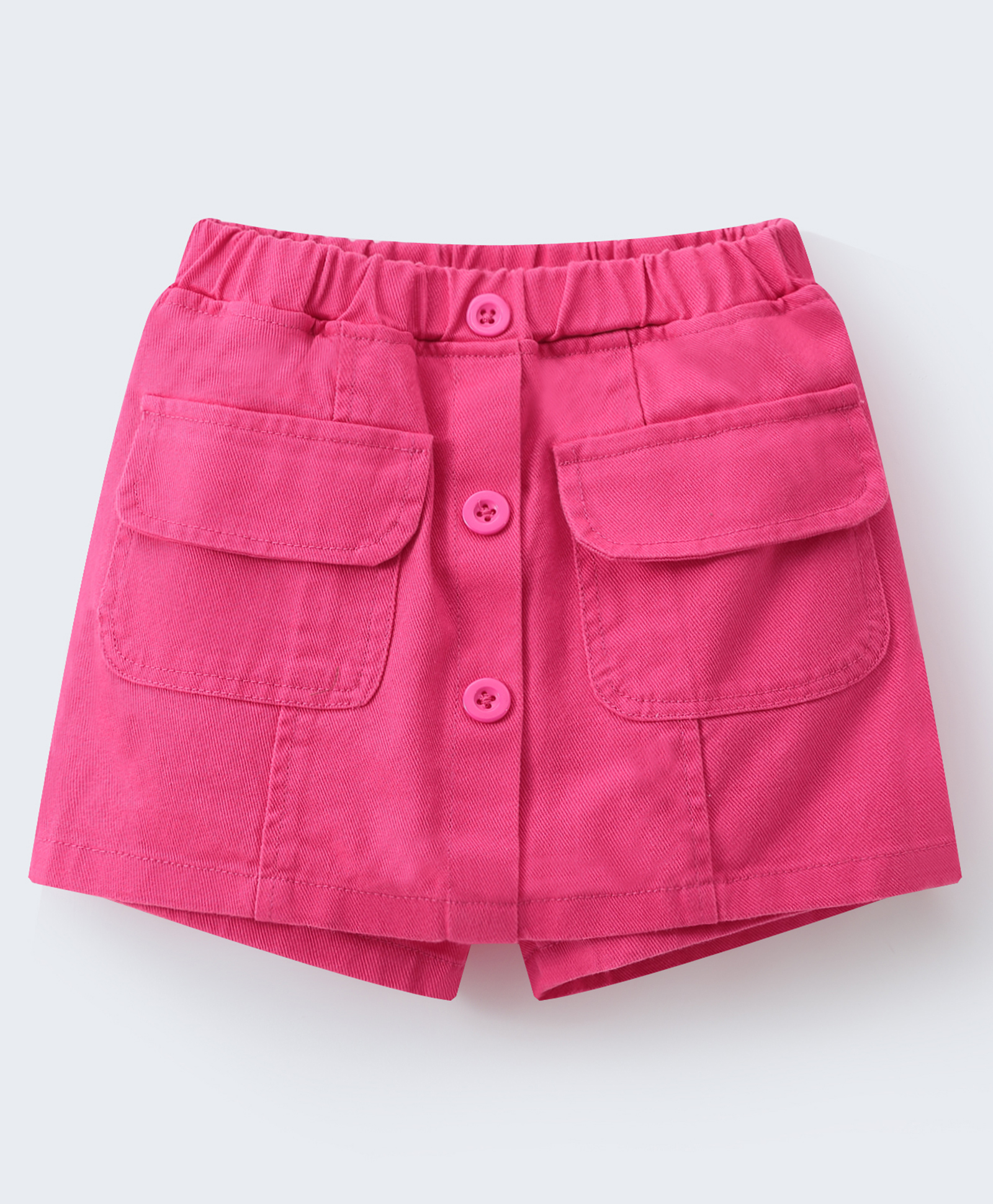 Mark & Mia Denim Washed Skorts with Pockets - Dark Pink-picture-10