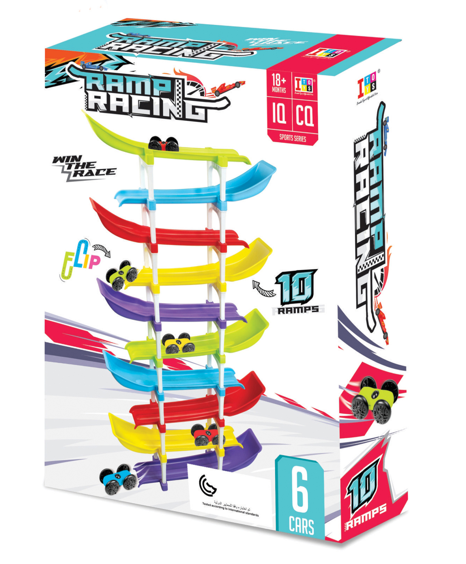 IToys Ramp Racing Car Set with Mini Cars 34 Pieces - Multicolour-image-6