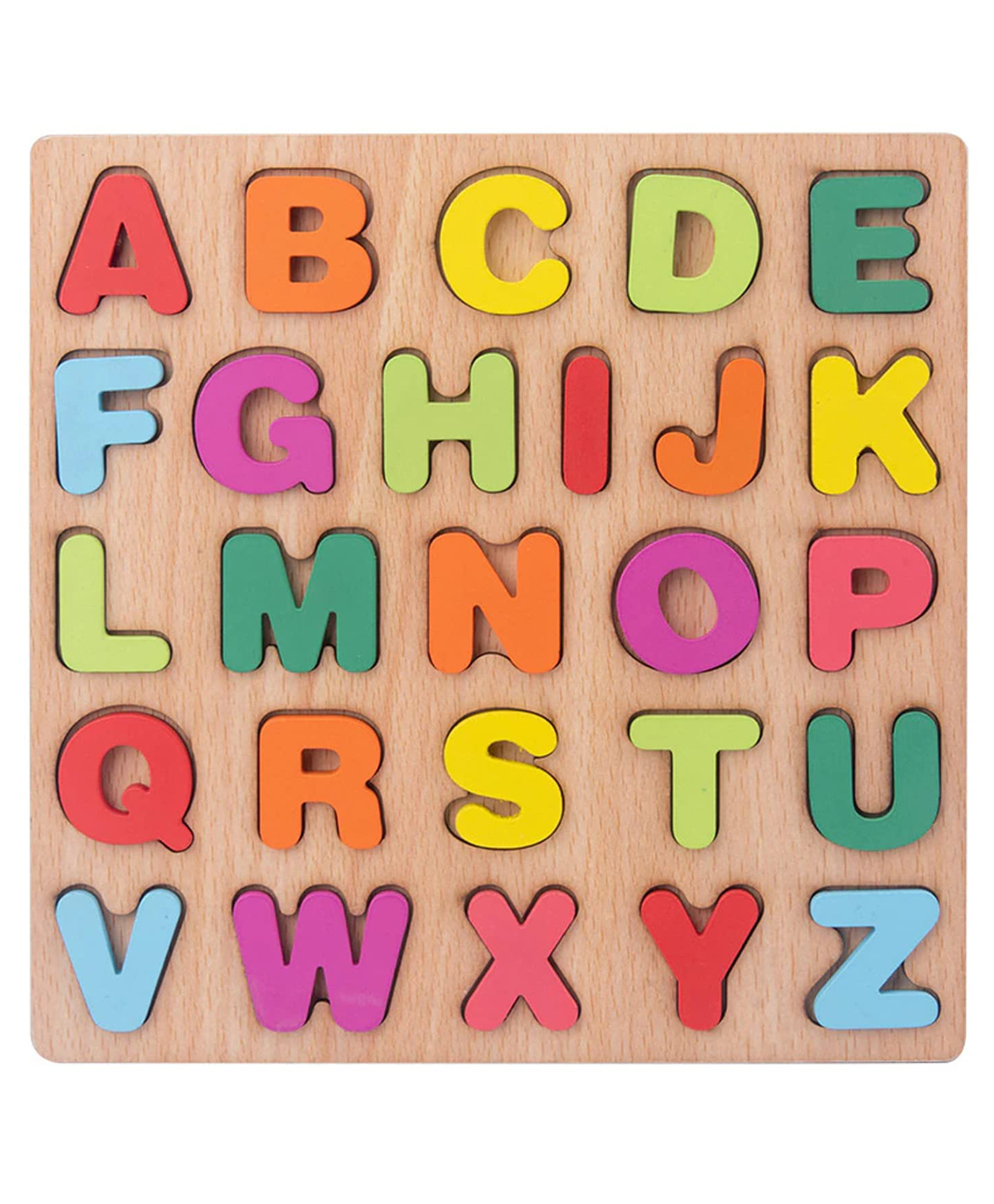 Kidology Wooden Alphabet Puzzles for Kids | ABC Puzzle Board for Toddlers | Preschool Educational Learning Letter Toys-image-17