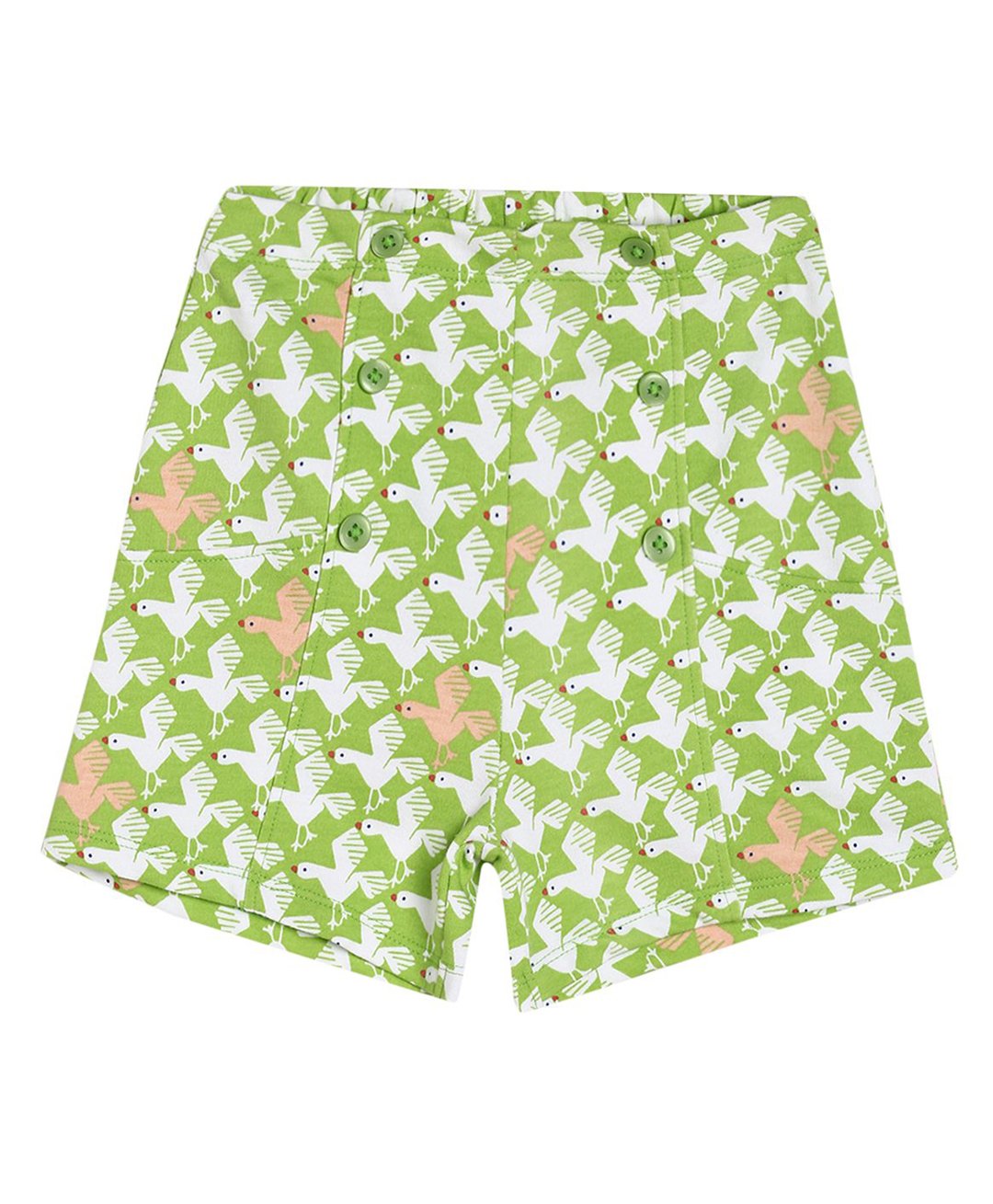 MINI KLUB Cotton Birds Printed Shorts - Green-picture-42