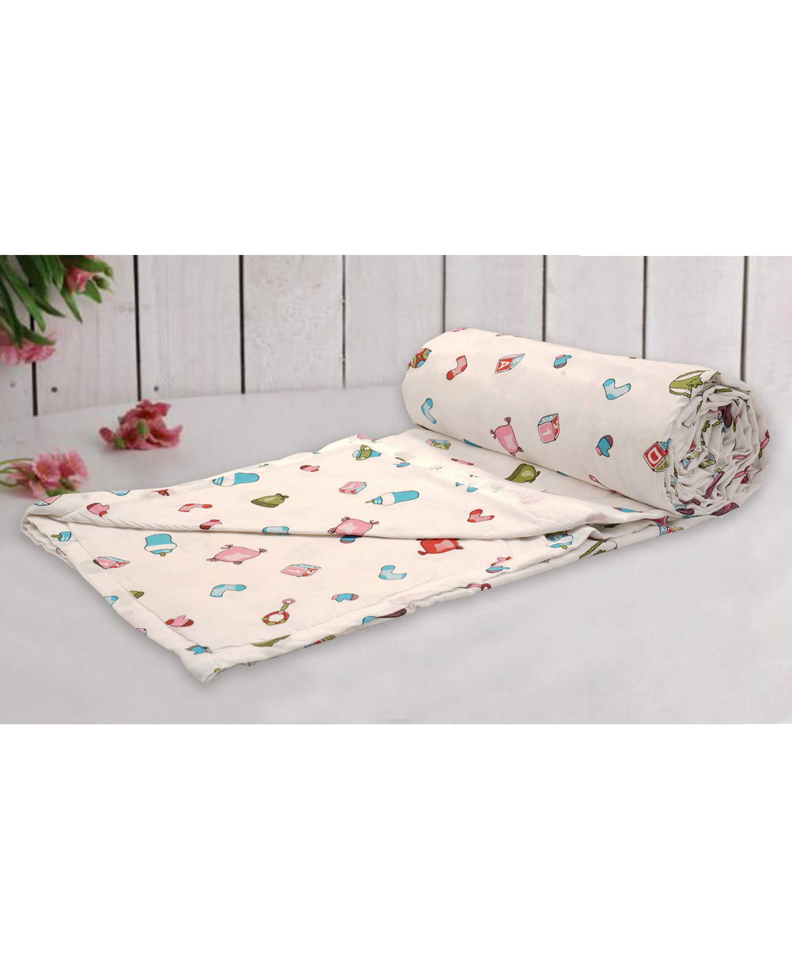 Trance Home Linen 100% Cotton Reversible Dohar Single Bed - Caps & Dies-picture-39