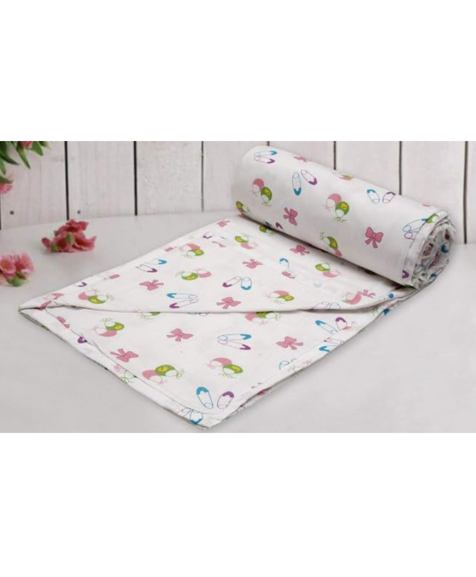 Trance Home Linen 100% Cotton Reversible Dohar Single Bed - Pins & Bow-picture-36
