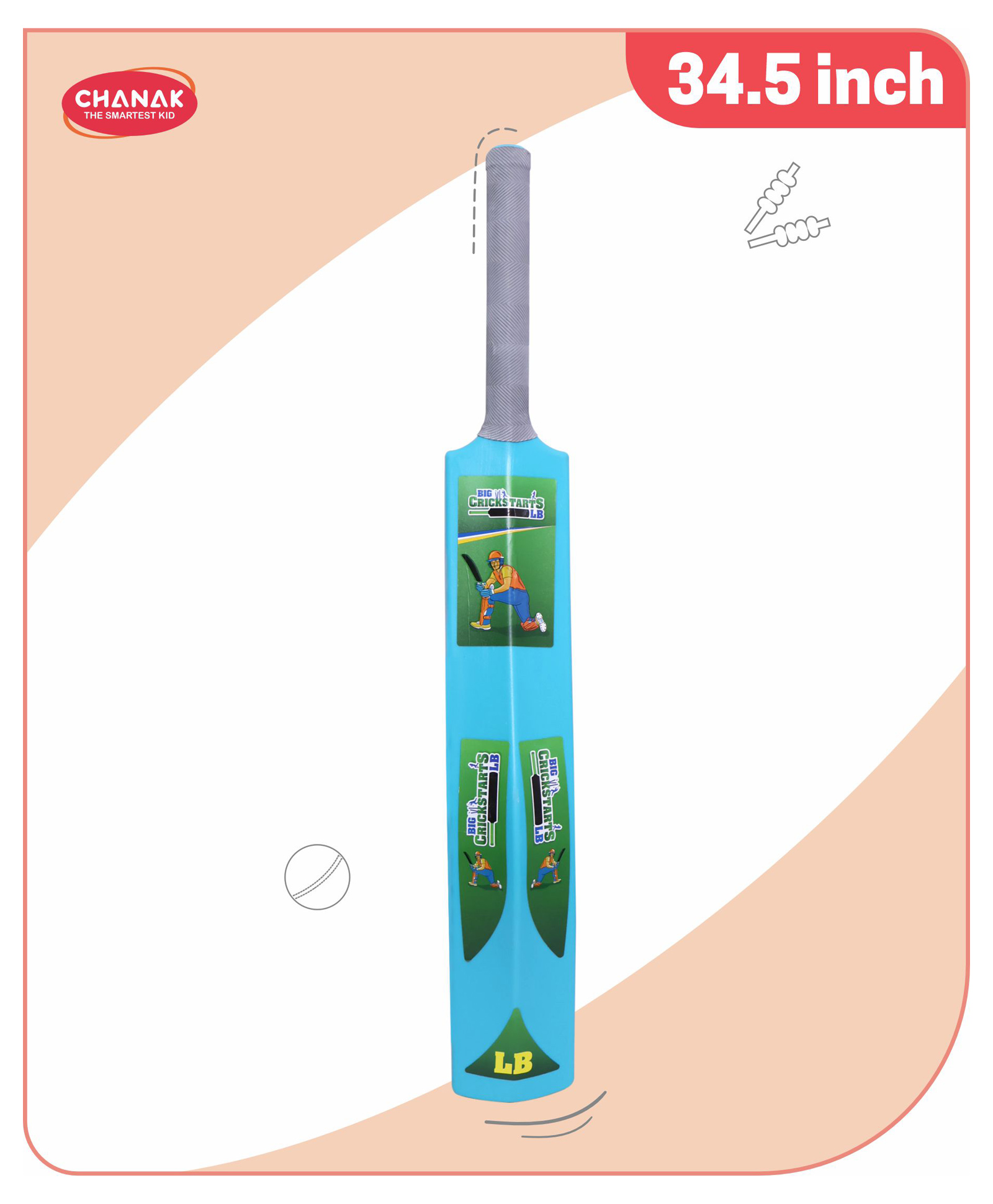 Aditi Toys Big Cricket Turf Bat for Boys & Girls, 34.5 inch 1 Cricket Bat for Indoor & Outdoor Activity, Cricket Bat (Blue)-picture-14