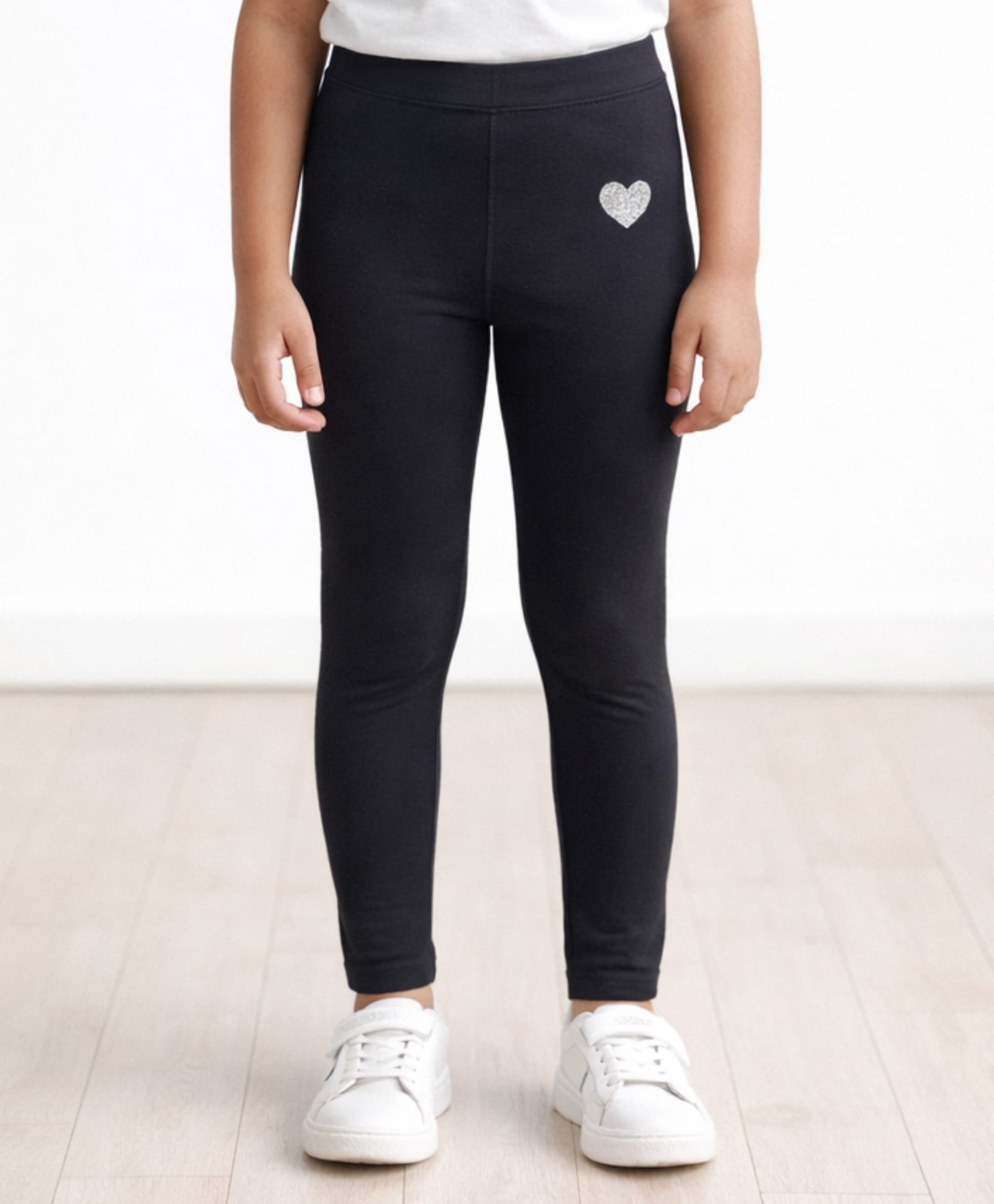 Anthrilo Lycra Heart Printed Leggings - Black-picture-16