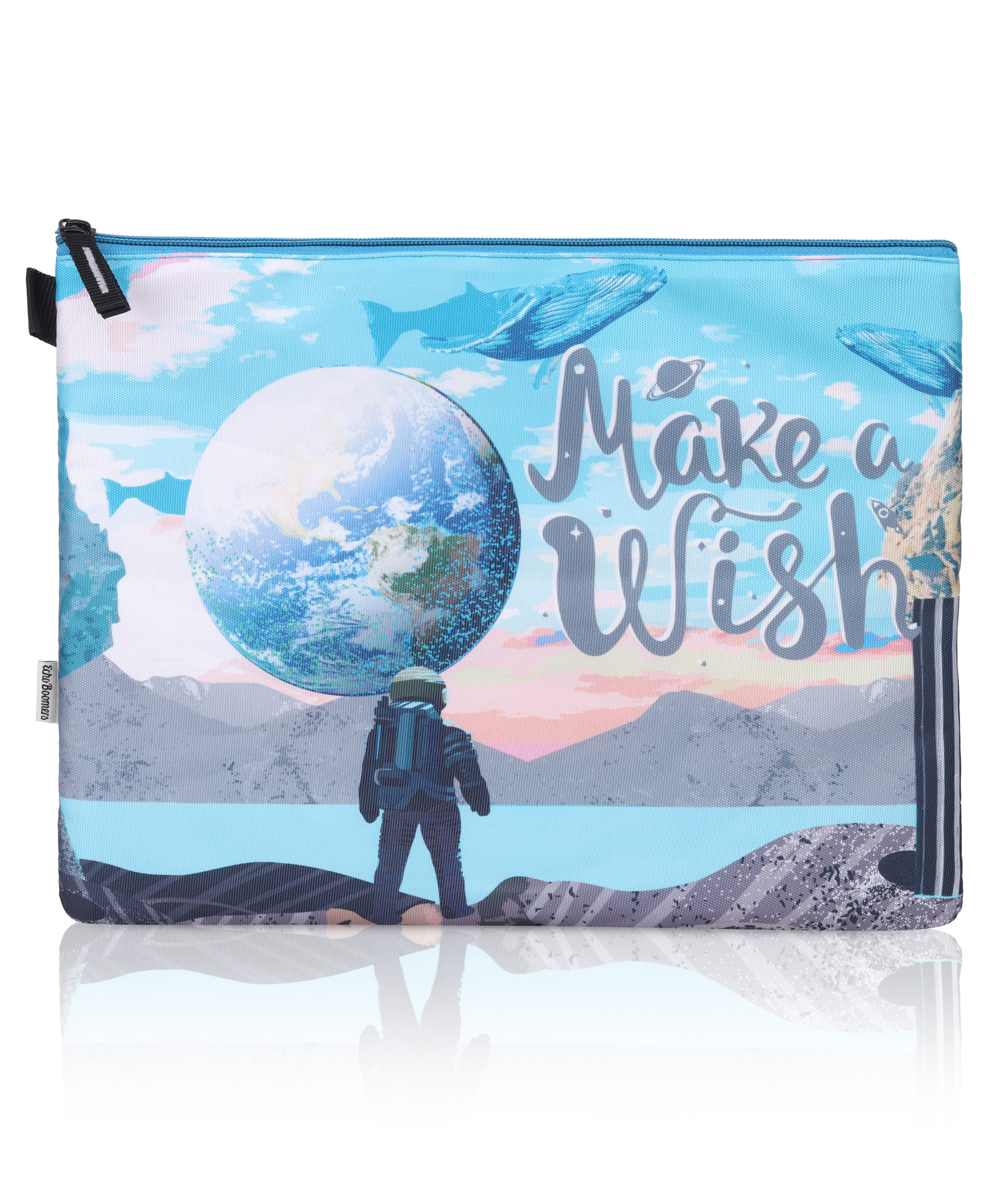 Echo Boomers Sky Blu Moon Printed Folder Set Ideal for documents, gadgets, art supplies, travel & kids' essentials.-image-1