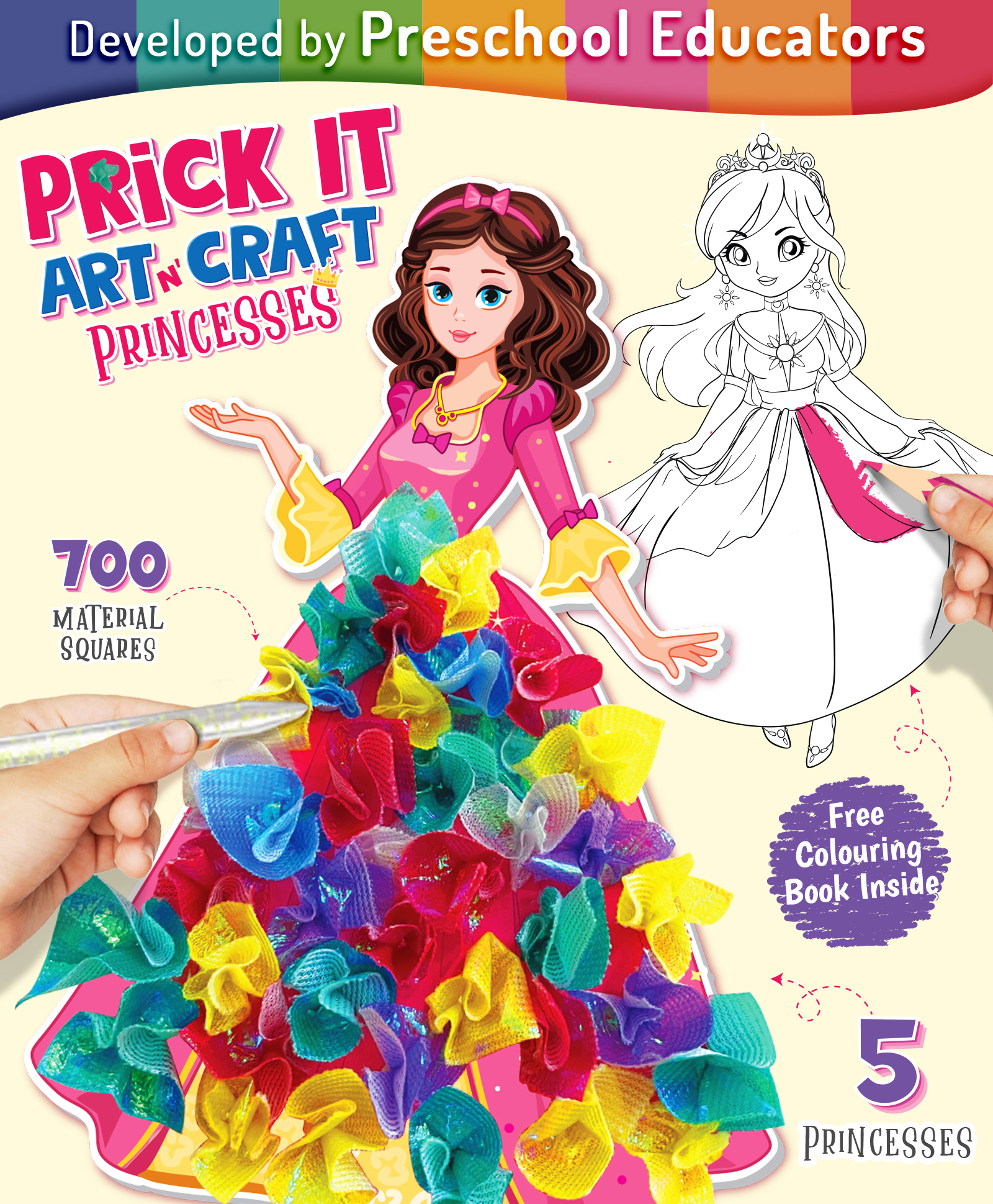 Intelliskills Princesses Prick It Art N' Craft Creative DIY Kit | Fine Motor Skills | Safe & Easy Paper Pricking | For Gifting | Multicoloured | BIS Certified | Educator Recommended-picture-14
