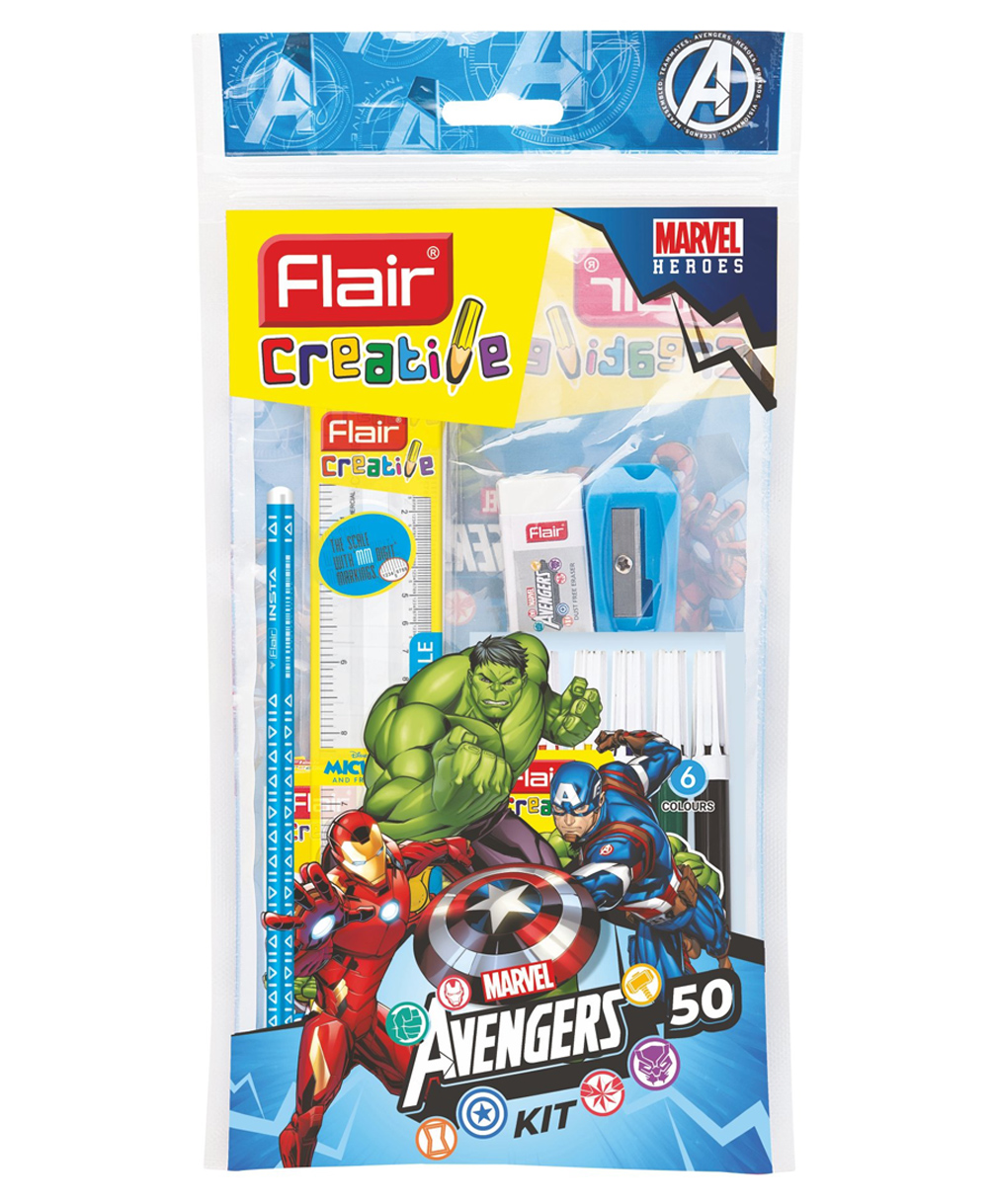 Flair Creative Marvel Avengers Stationary Kit - Green-image-27