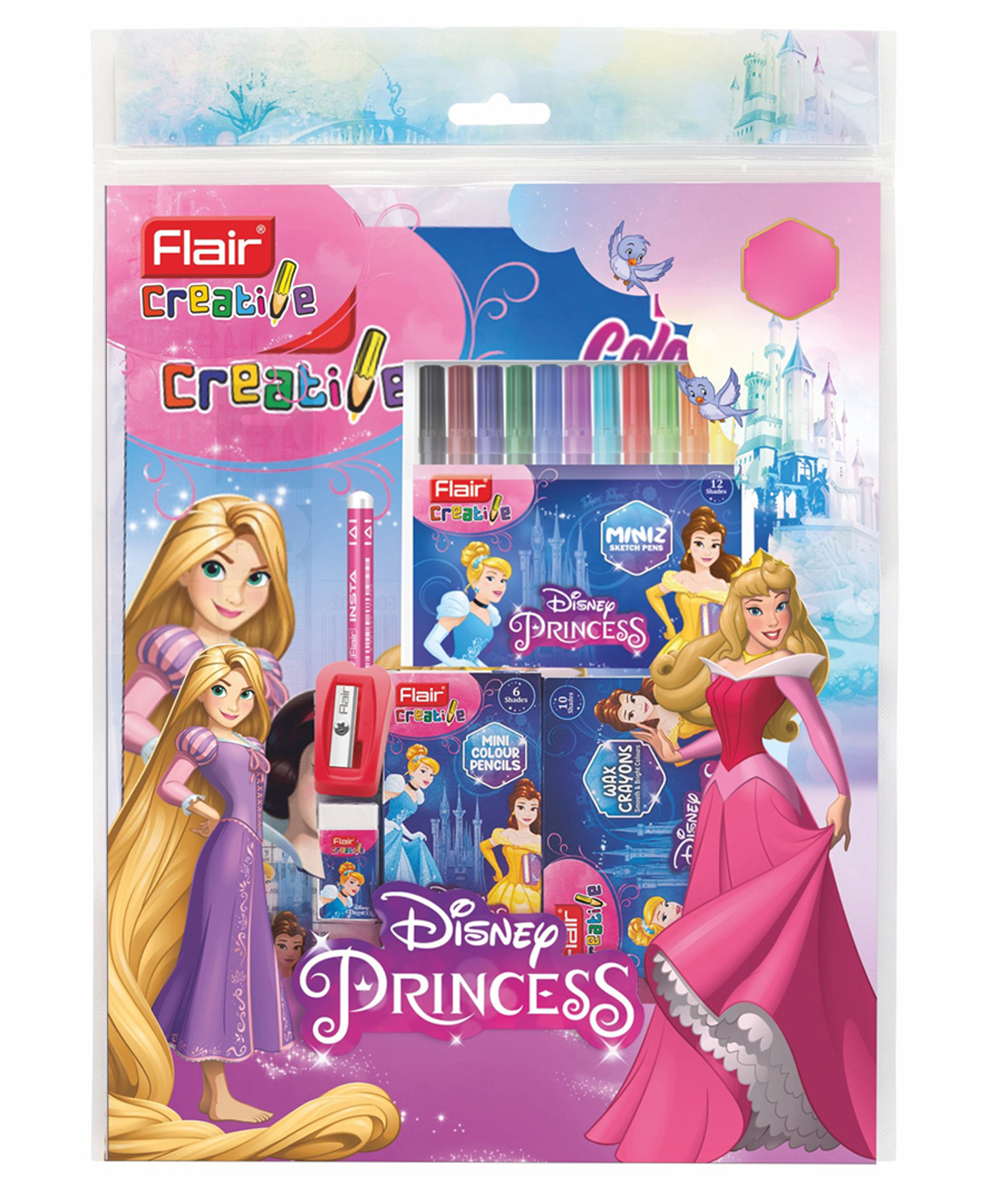 Flair Disney Princess Kit 100 My Coloring Book - Pink-image-28
