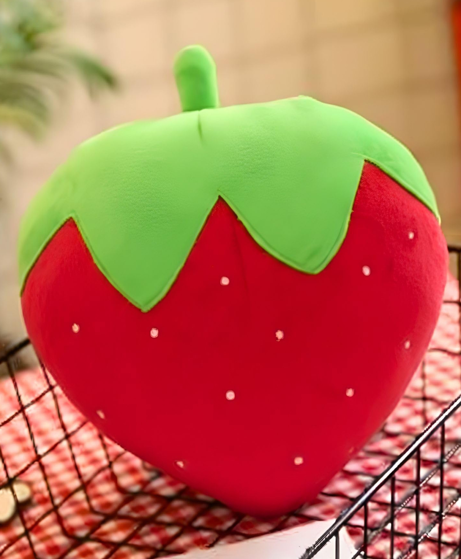 Tickles Strawberry Shape Soft Stuffed Plush Red - Height 20 cm-image-23