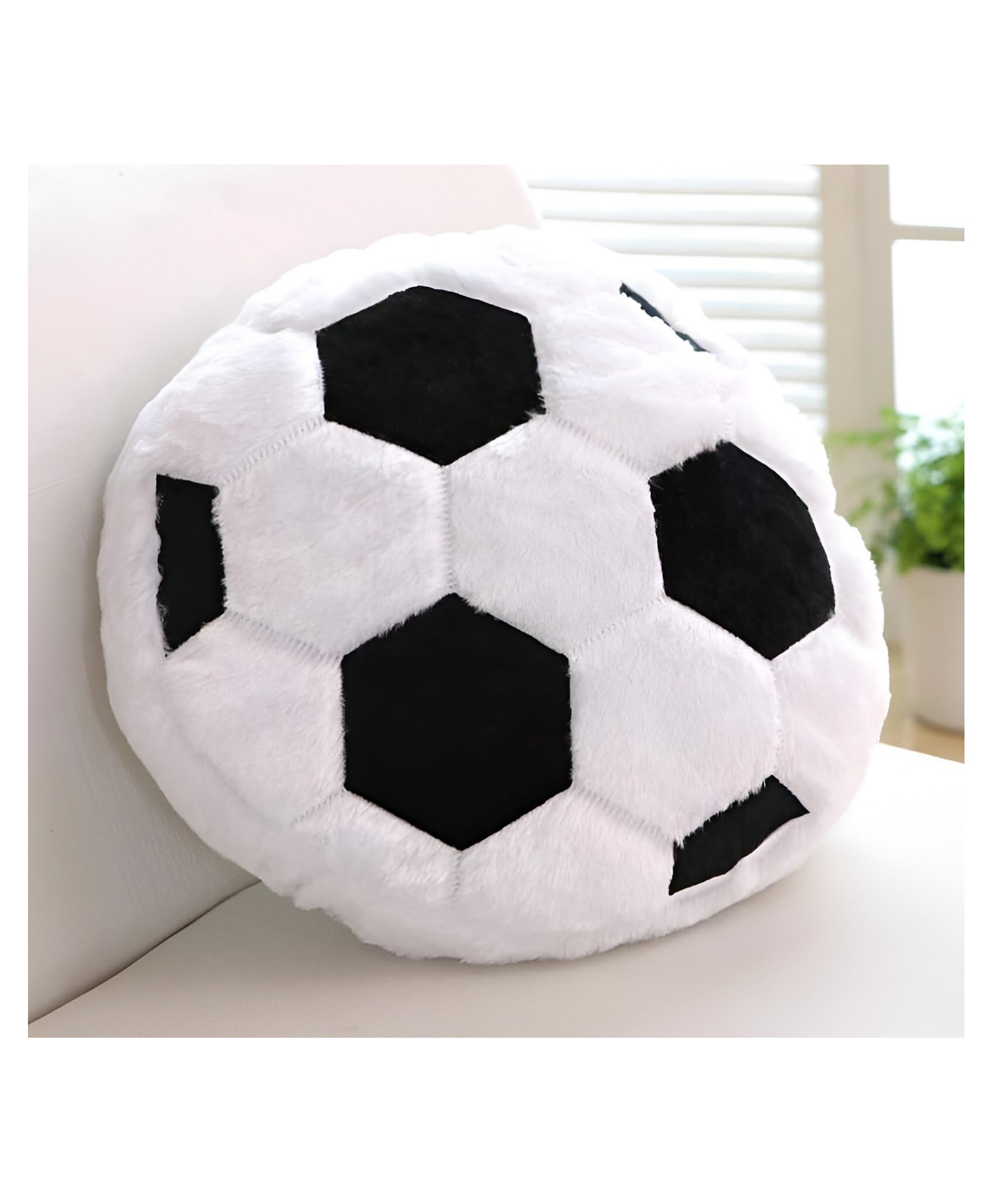 Tickles Football Soft Stuffed Plush Toy White & Black - Height - 30 cm-picture-10