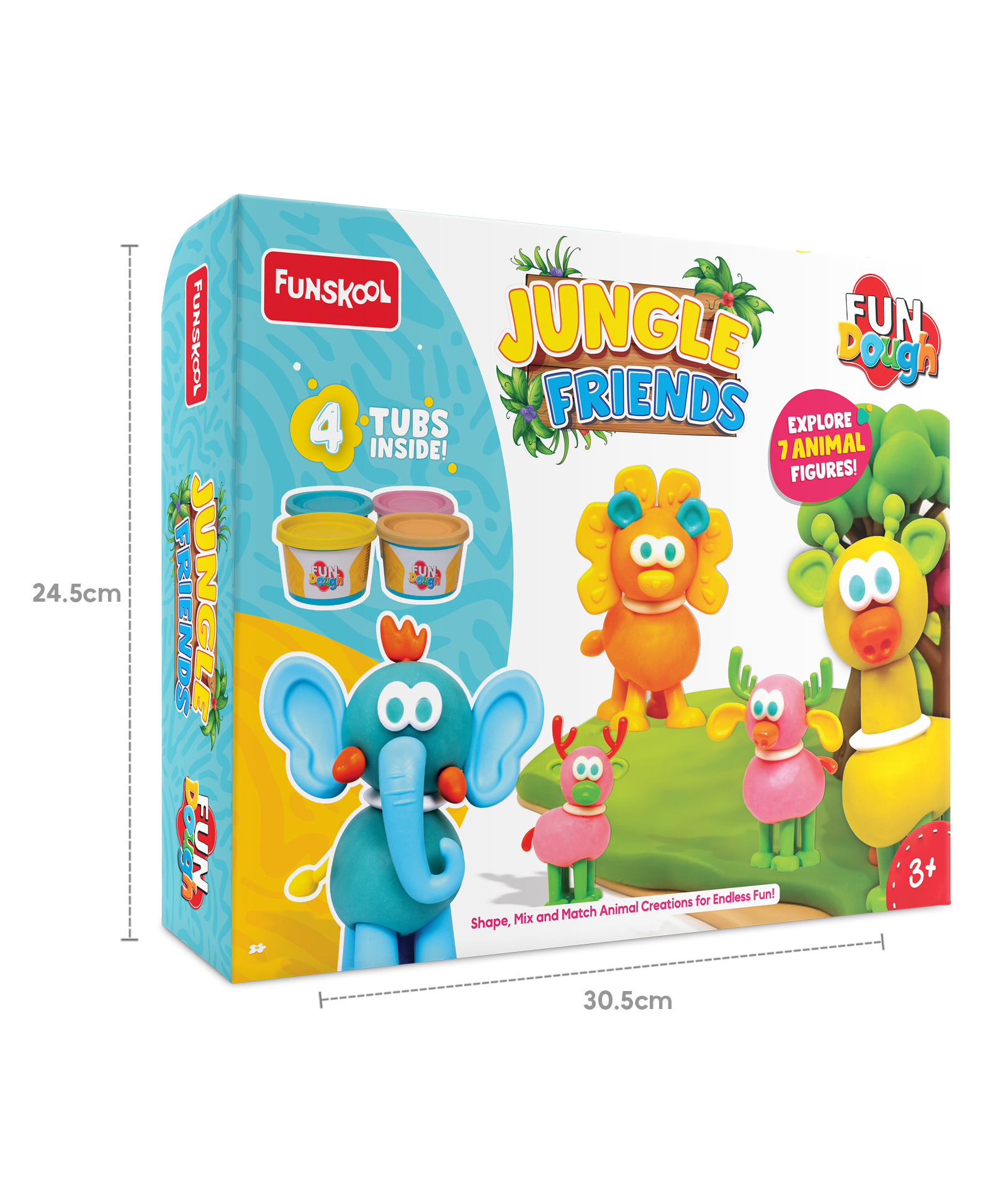 Funskool Fundough Jungle Friends Craft Kit - Multicolor