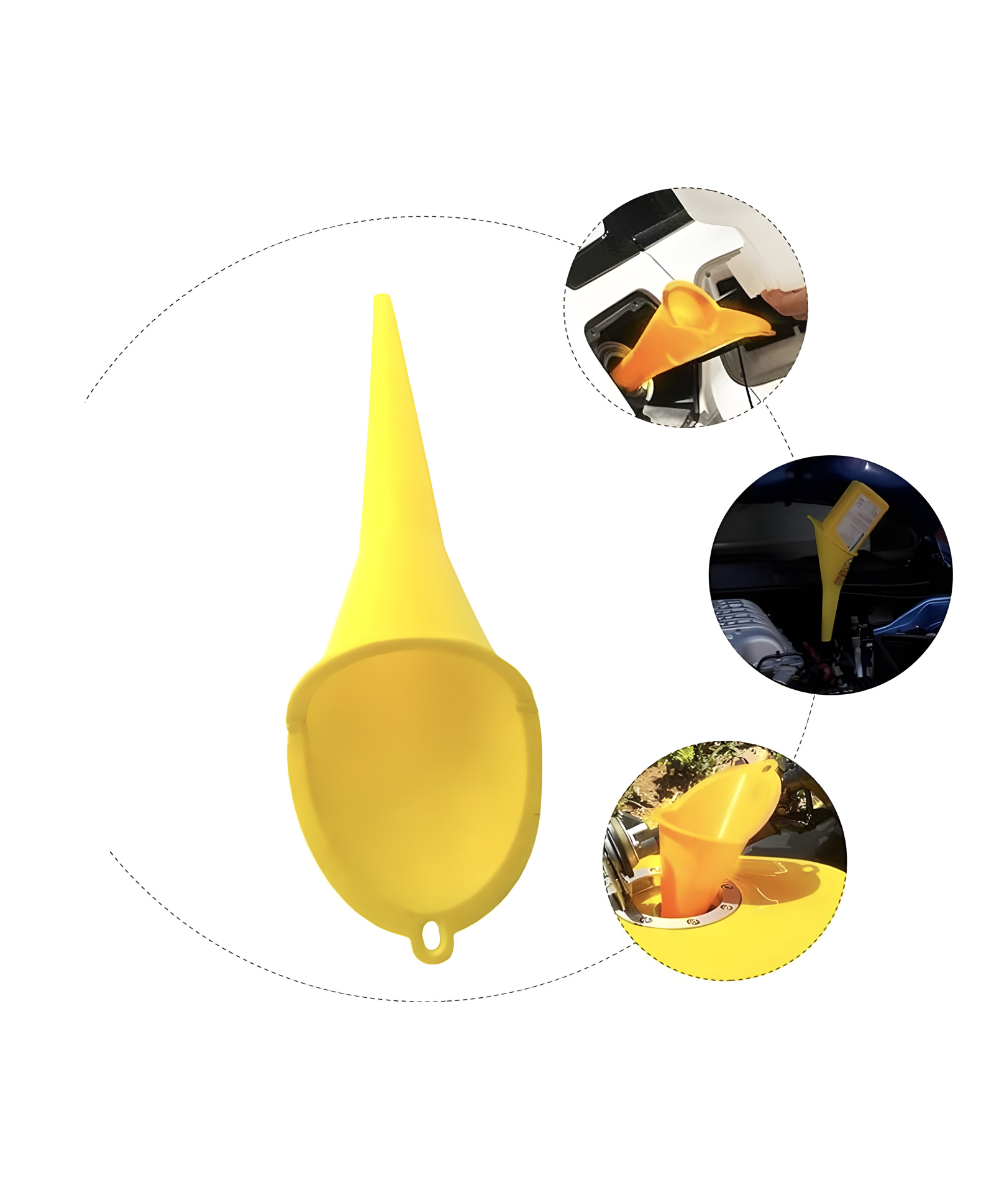 COZY VIBES Gasoline Engine Oil Funnel Multipurpose Automotive Use for Parts & Accessories Car & Truck Parts Interior-PACK OF 1-COLOR MAY VARY-image-42