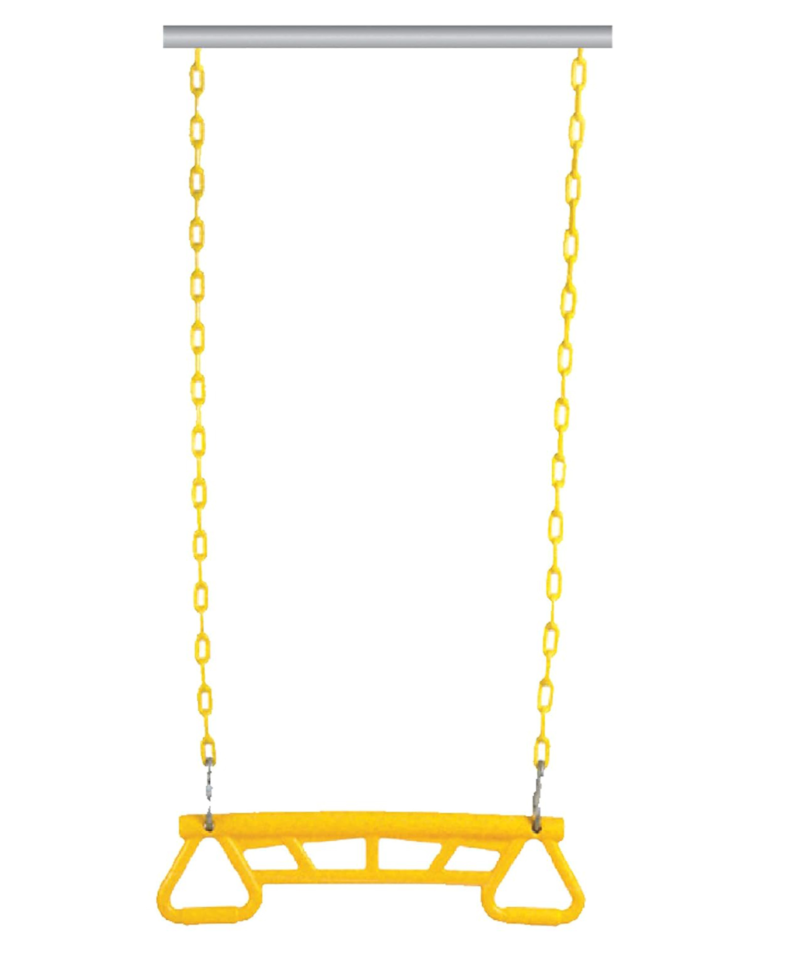 REZNOR Trapeze Swing Bar Playset Plastic Gym Trapeze Bar for Kids, Yellow-picture-28