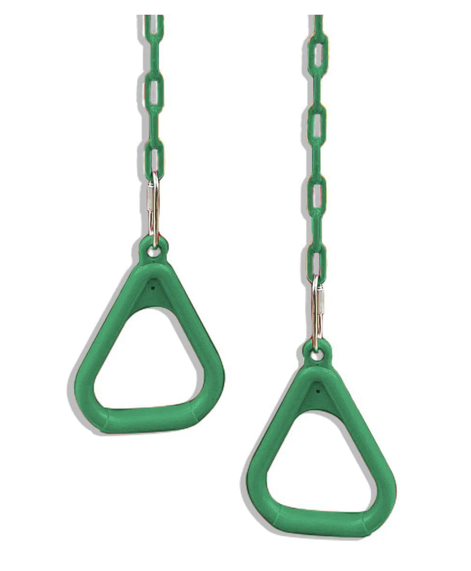 REZNOR Gym Trapeze Ring with Chain Set for Kids/Adults Sports Outdoor and Indoor Gym Swing, Green-picture-15
