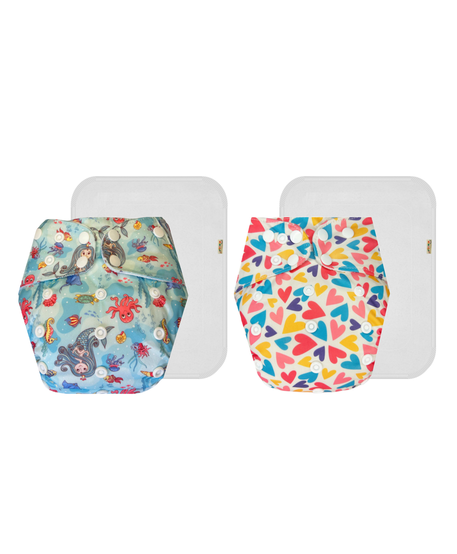 Dumbledo Premium Cloth Diaper with Leak-Proof, Absorbent 5-layer White Insert - Dryfeel with Comfortable Fit for 3 Months to 3 Years, Pack of 2-image-47