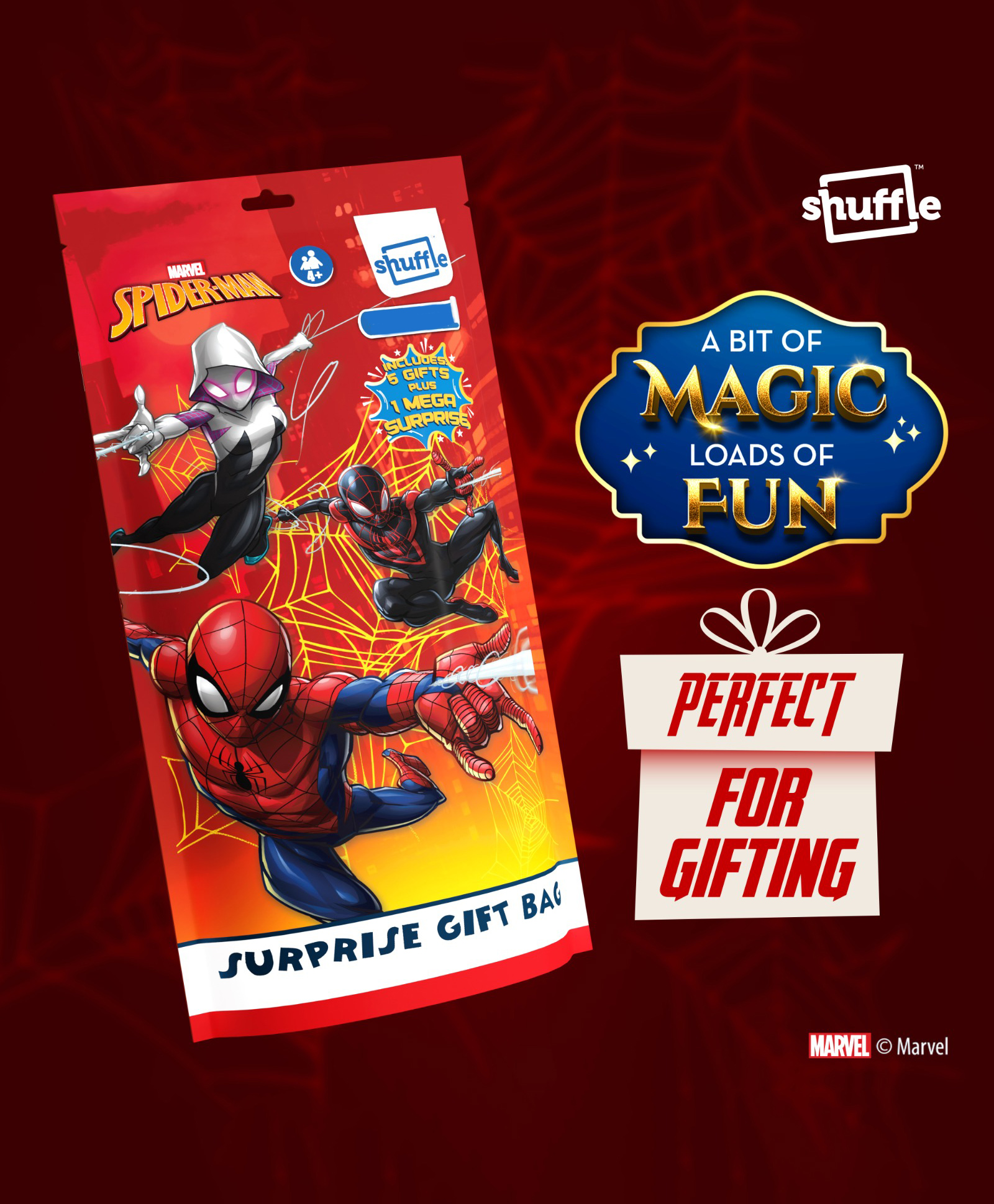 Marvel Spiderman Surprise Gift Bag - Red-image-33