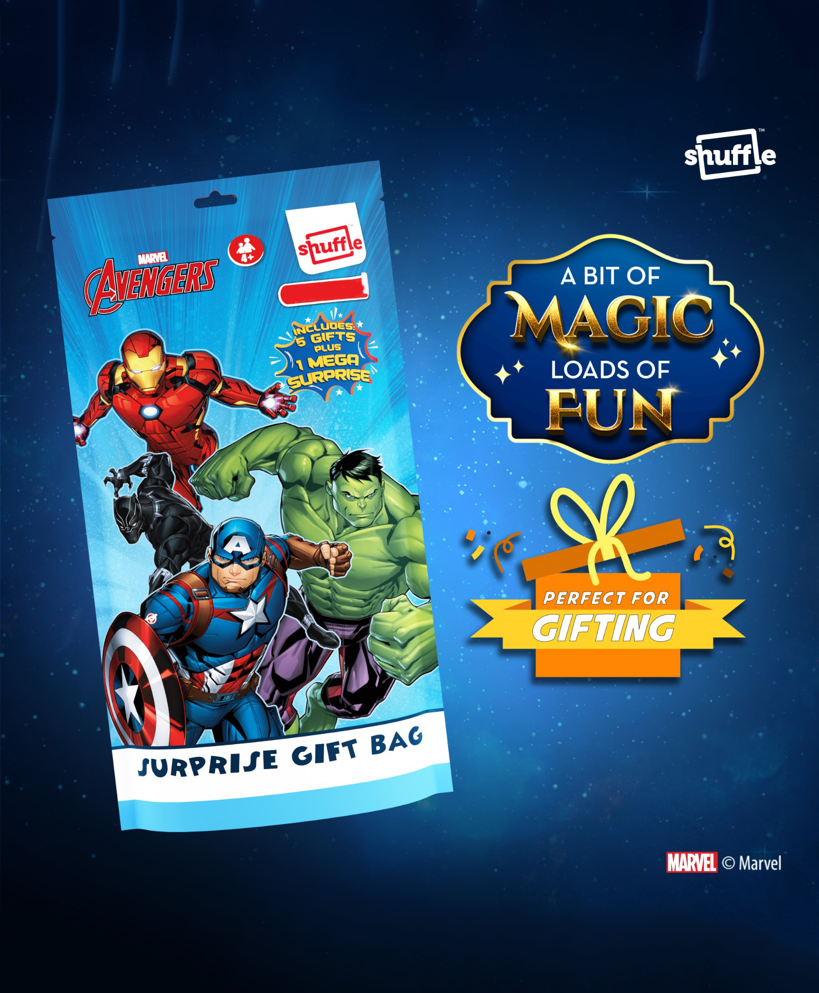 Avengers Marvel Surprise Gift Bag - Blue-picture-15