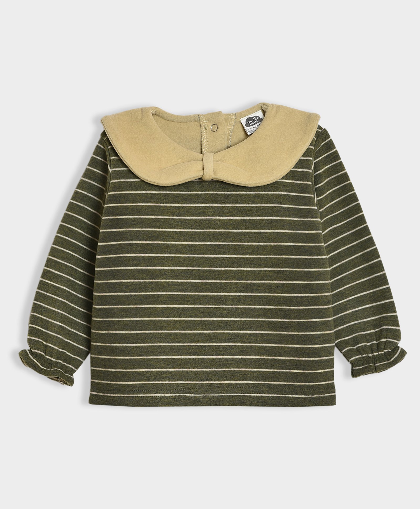 Mi Arcus Full Sleeves Striped Tee - Green-picture-18