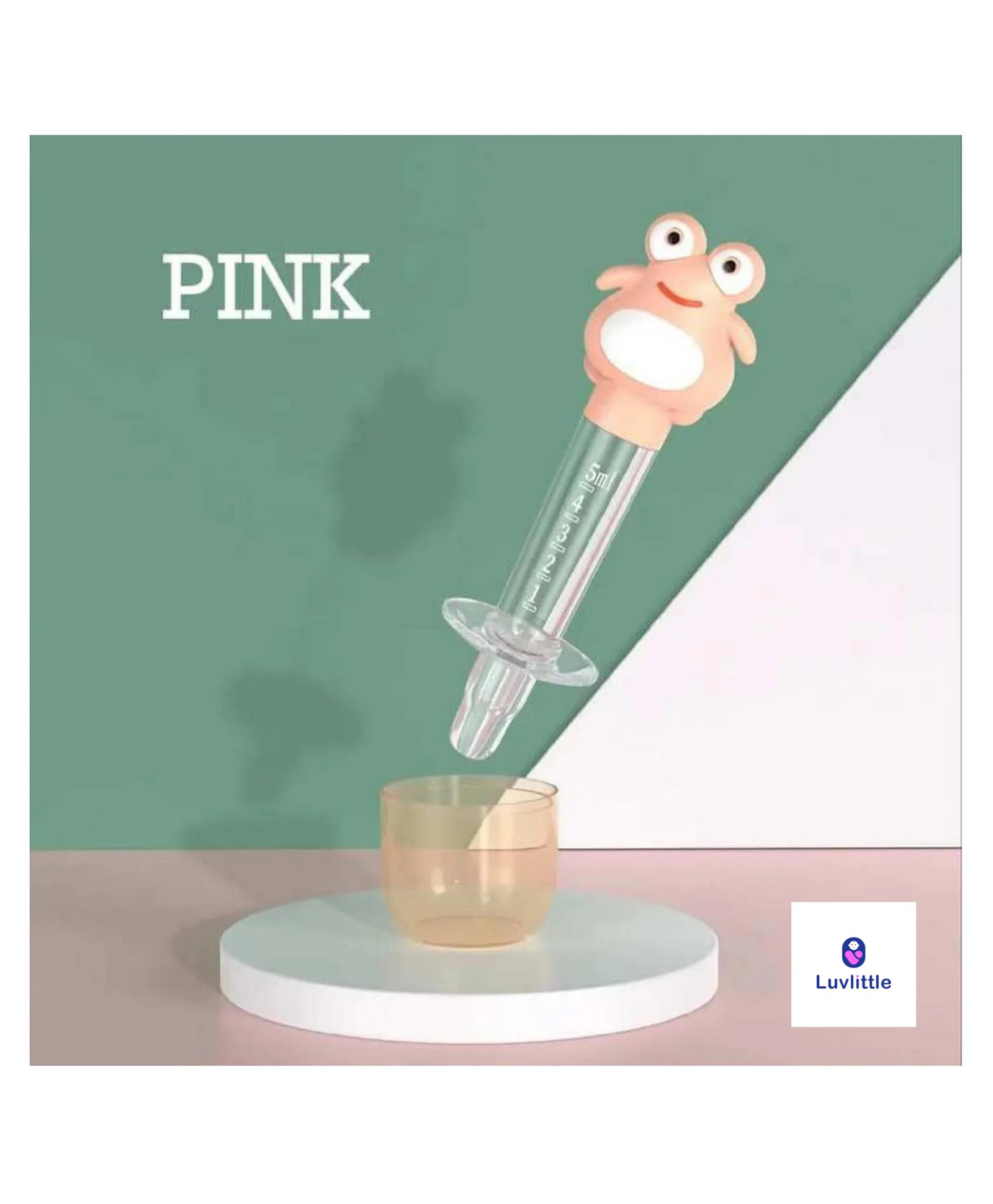 LuvlittleBaby Medicine Dropper/Dispenser, Medicine Feeder with Case (Frog Shape - Pink)-image-28