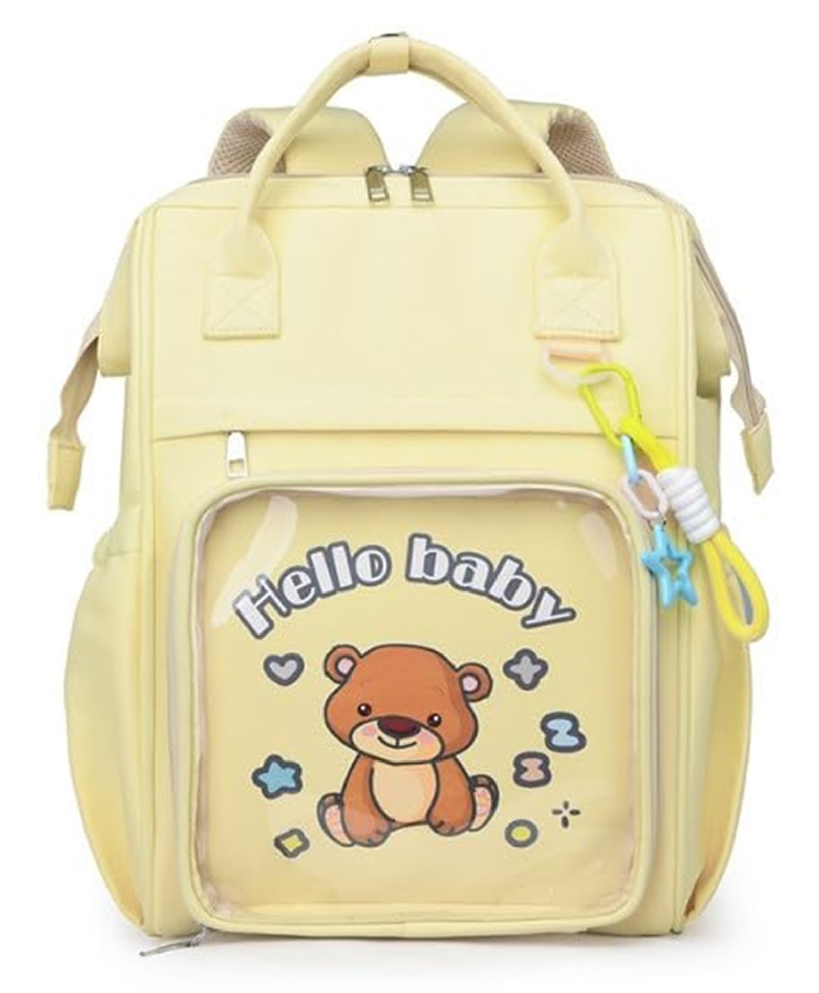 Winnies Waterproof Diaper Backpack For Mothers Travel, Multi Function Nappy Bags - Cream-image-33