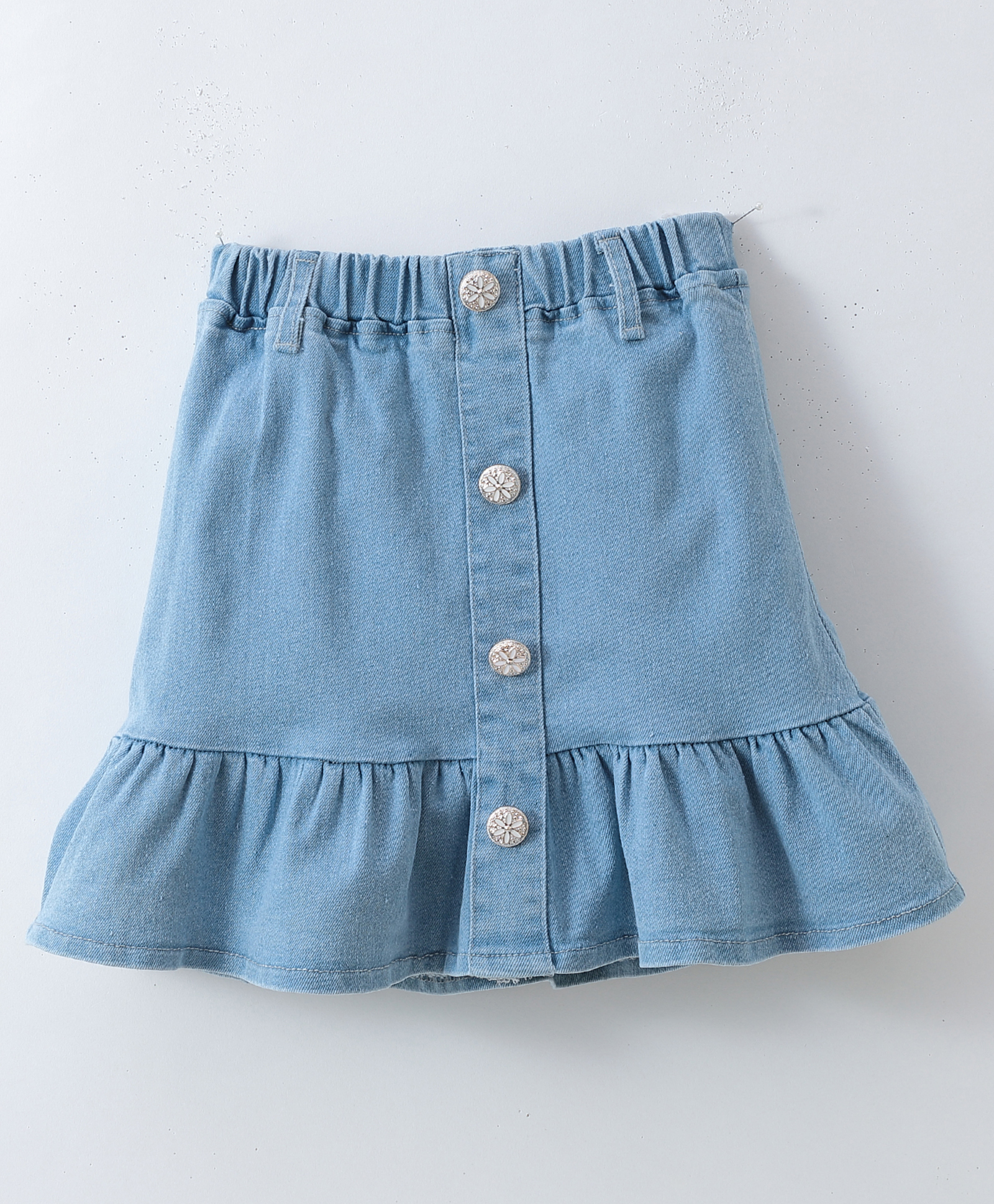 Mark & Mia Solid Denim Skirt - Blue-picture-26