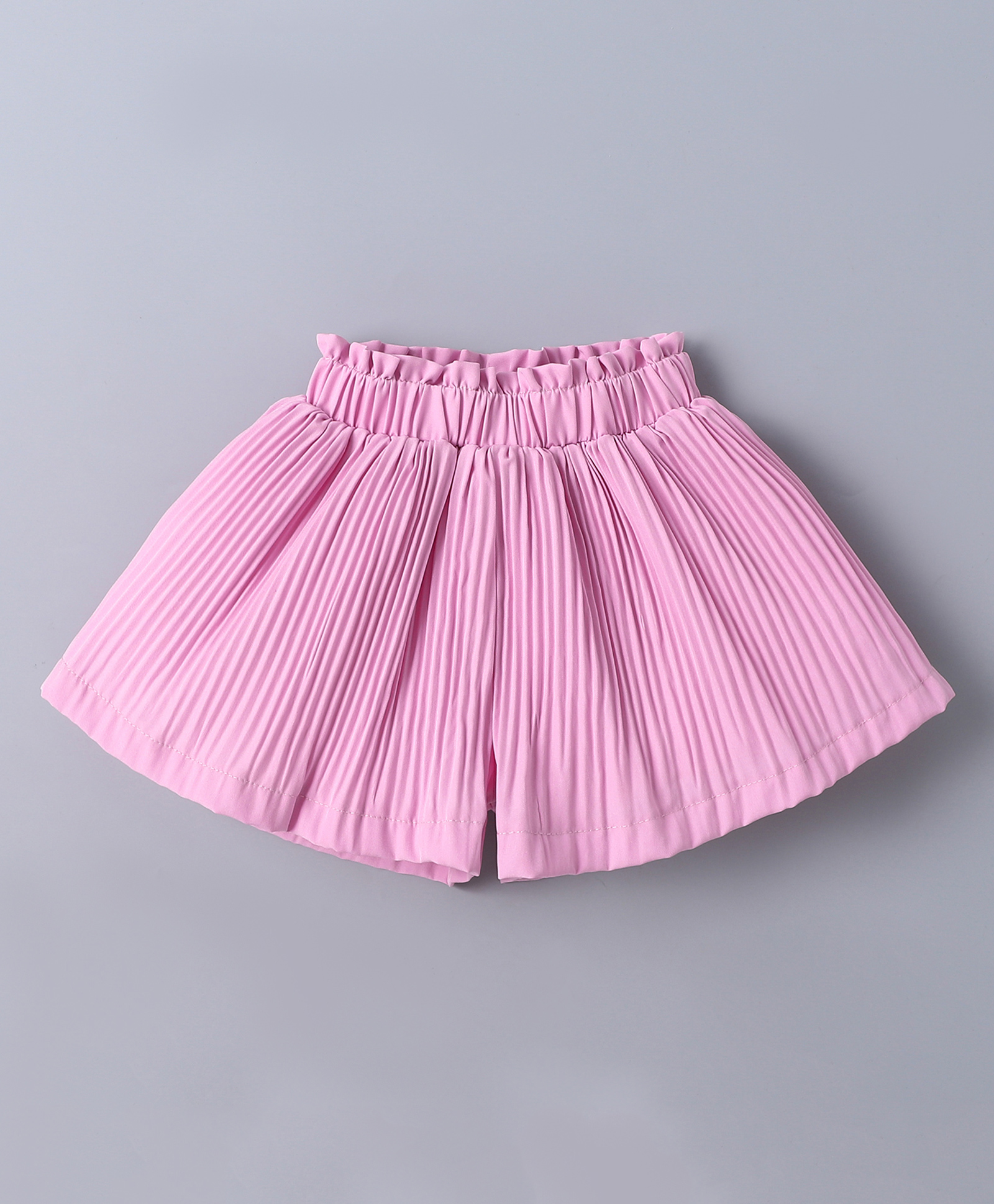 Mark & Mia Solid Color Textured Flared Shorts - Pink-picture-20