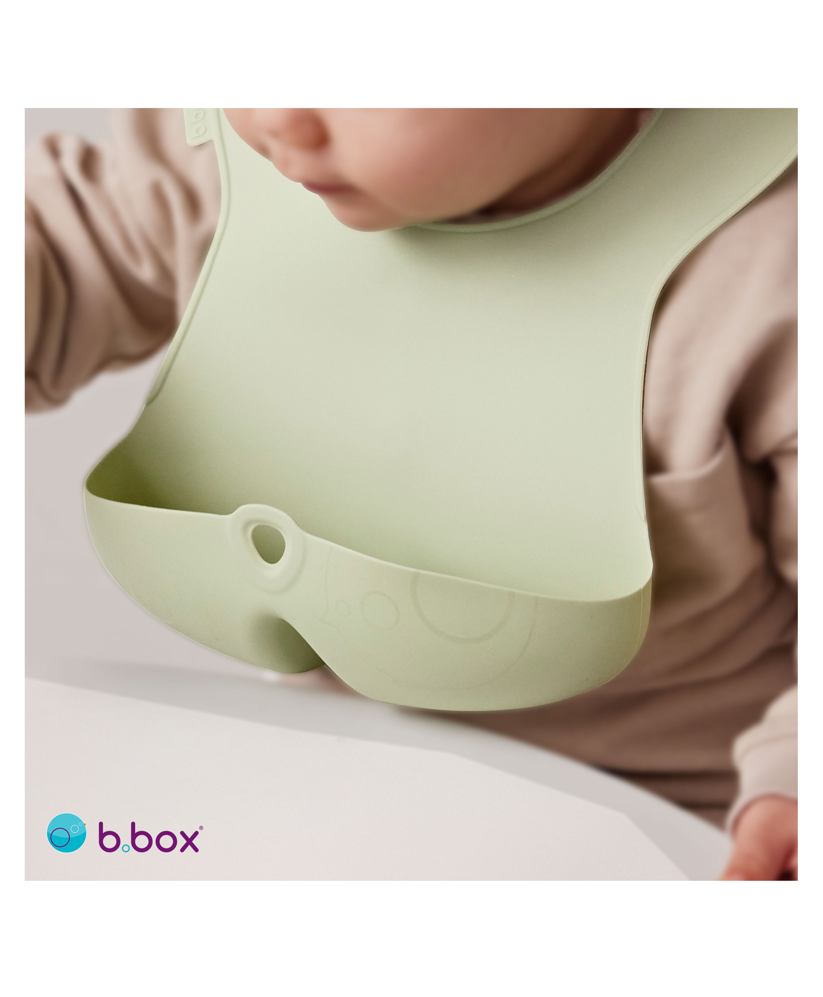 B.Box Silicone Bib Sage Green-picture-35