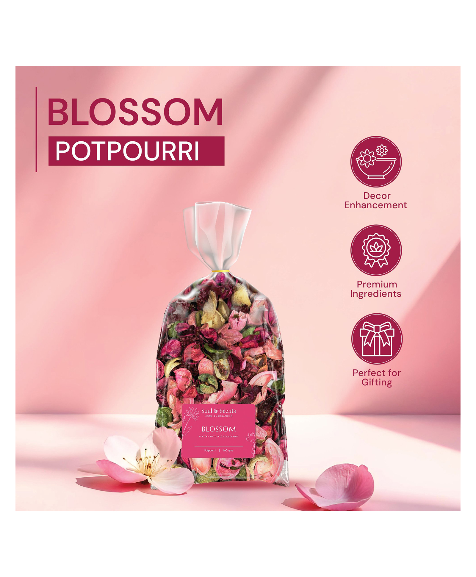 Soul & Scents Blossom 140g Potpourri Pack of 2 140 gm Each-image-42