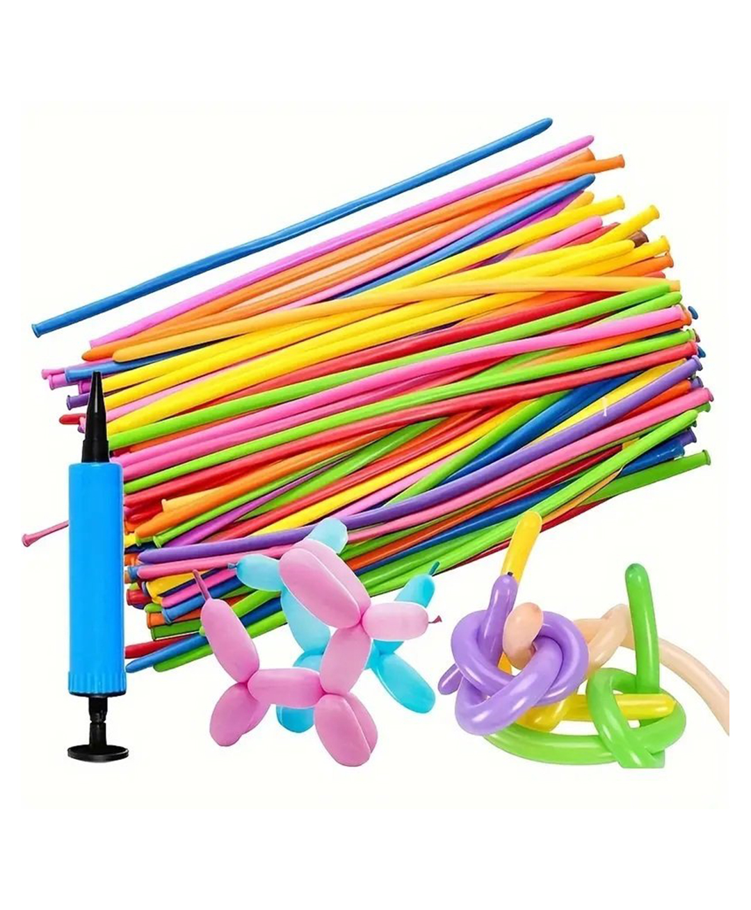 Sanjary Premium Twisting 5+ Balloons, Multicolor for Birthdays, Weddings & Festivals - Includes Pump & 5+ Balloon color design may vary-picture-18