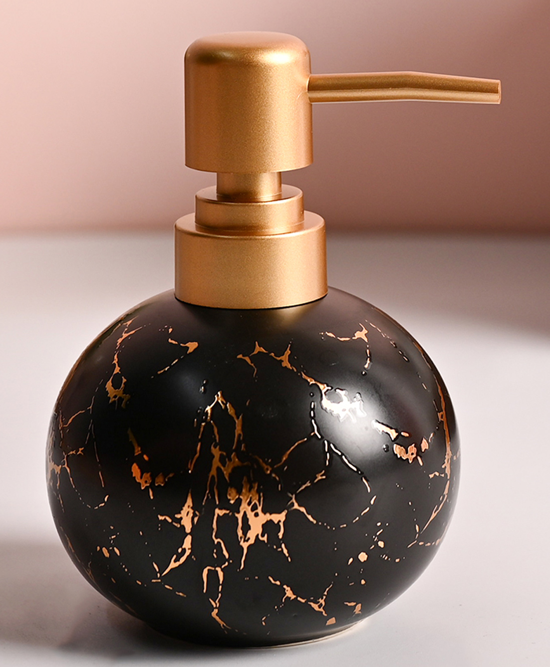 VONCASA Black Soap Dispenser (180 ml)-image-2