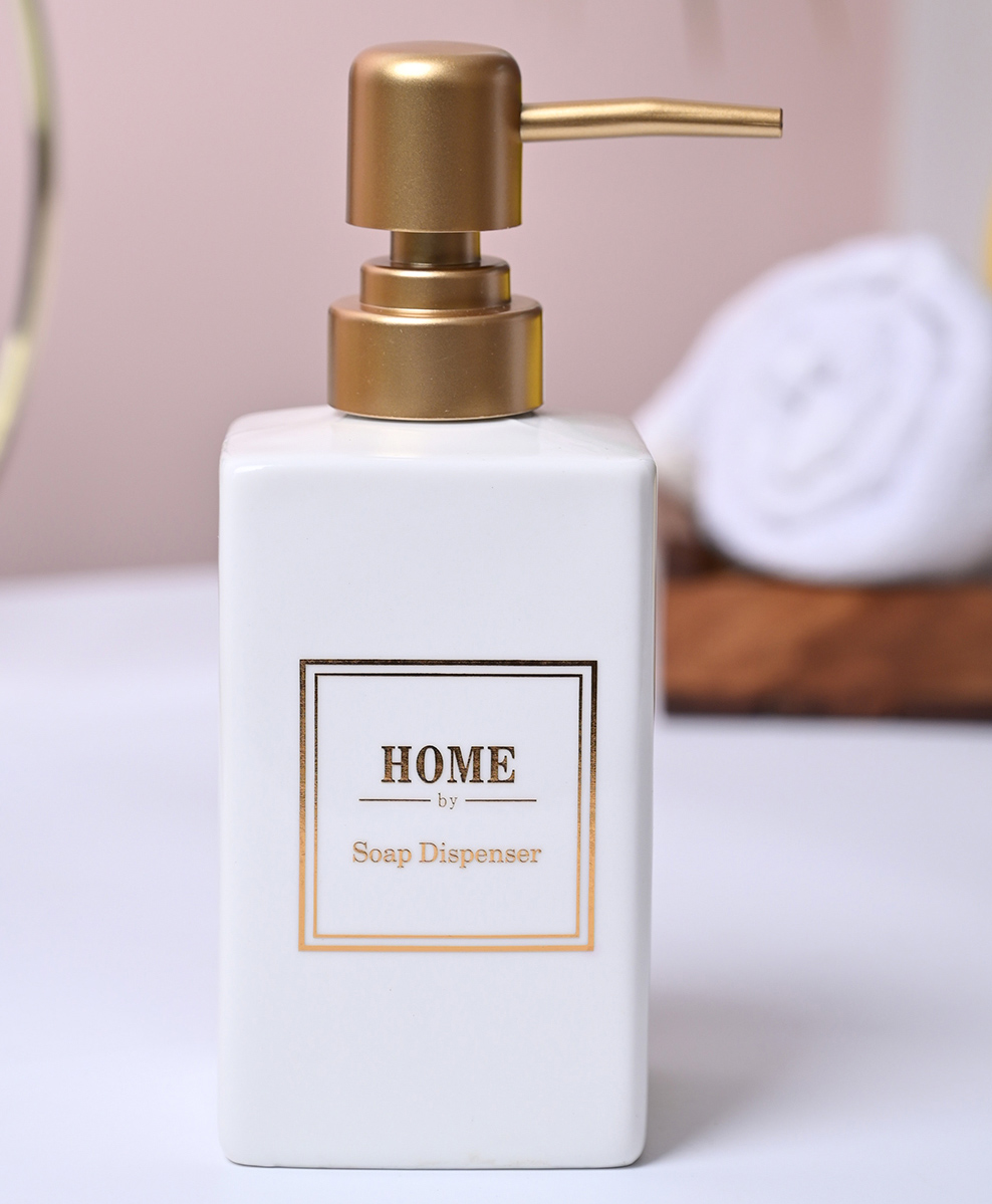 Voncasa White Soap Dispenser (400 ml)-image-4
