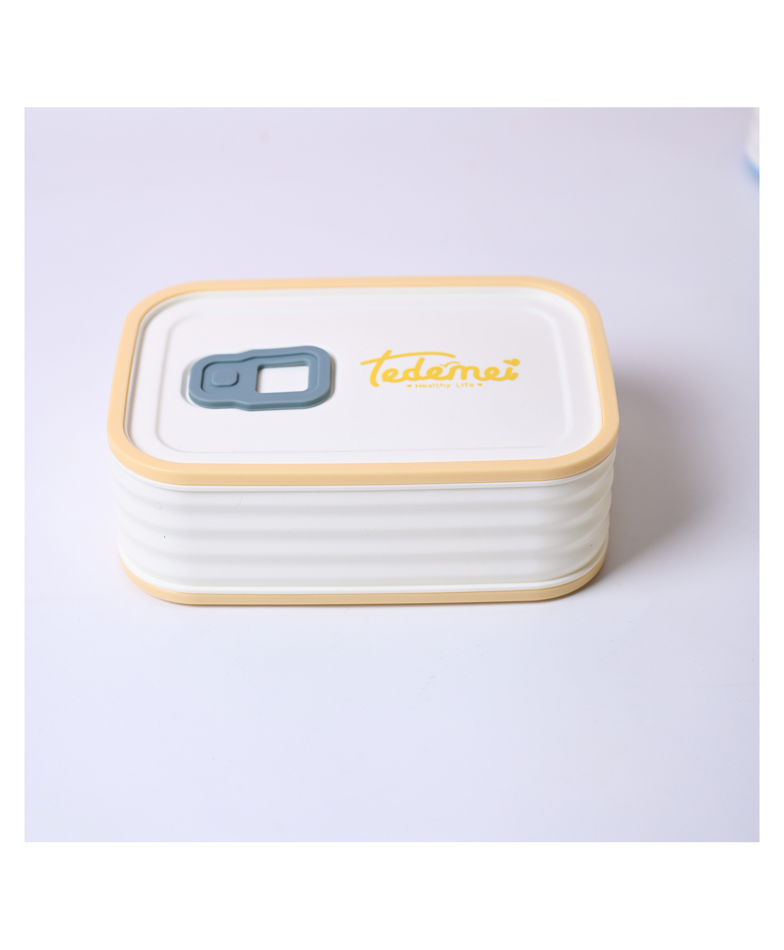 VONCASA Cream Rectangle Lunch Box - 580 ml-image-29