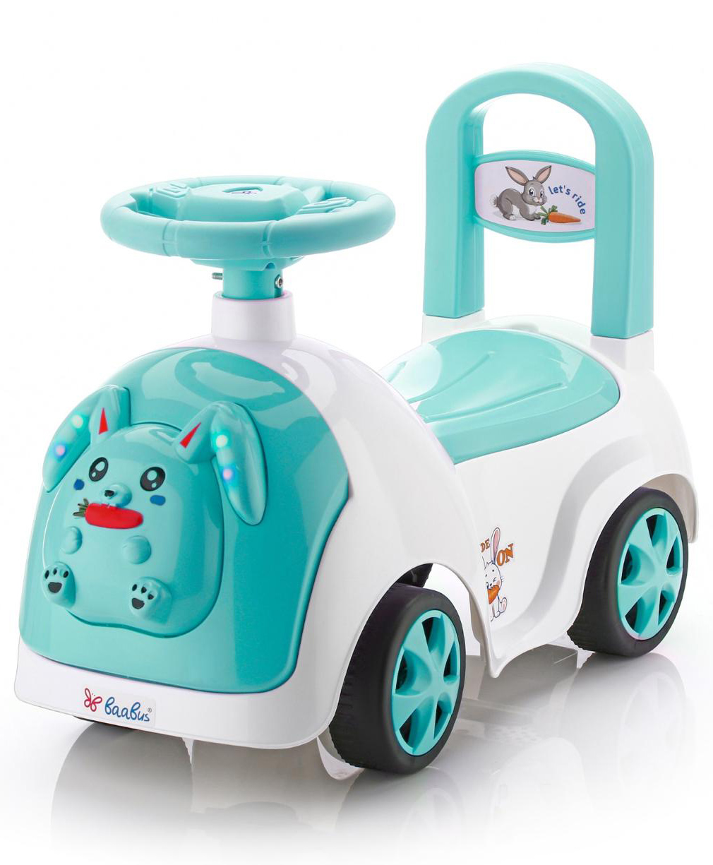 JoyRide Baby RABBIT Ride On with LED Lights & Music - Big Backrest - Under Seat Storage Utility Box - Rider for Kids - Boys - Girls-picture-20
