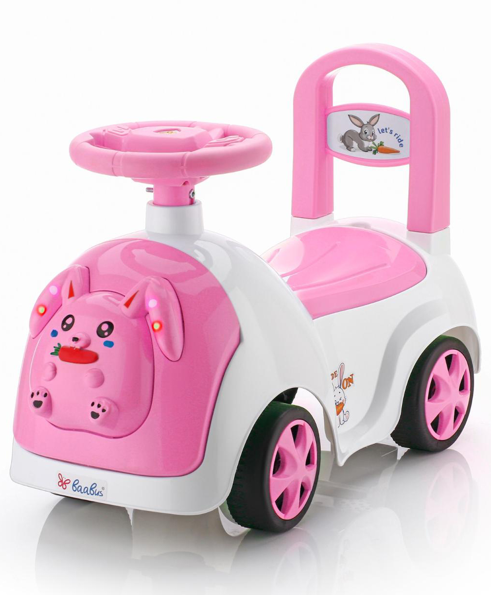JoyRide Baby RABBIT Ride On with LED Lights & Music - Big Backrest - Under Seat Storage Utility Box - Rider for Kids - Boys - Girls-image-21
