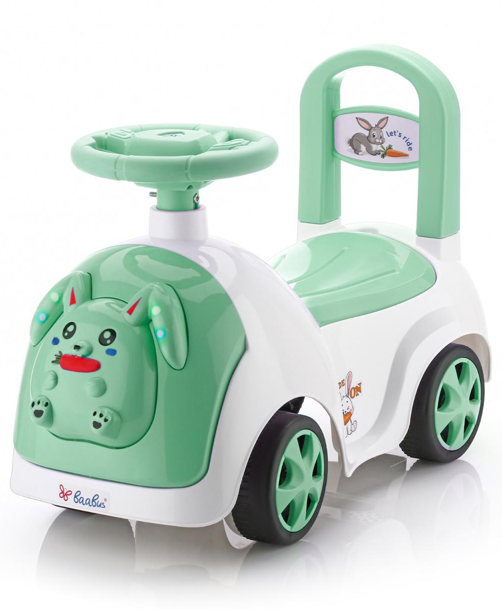 JoyRide Baby RABBIT Ride On with LED Lights & Music - Big Backrest - Under Seat Storage Utility Box - Rider for Kids - Boys - Girls-picture-23