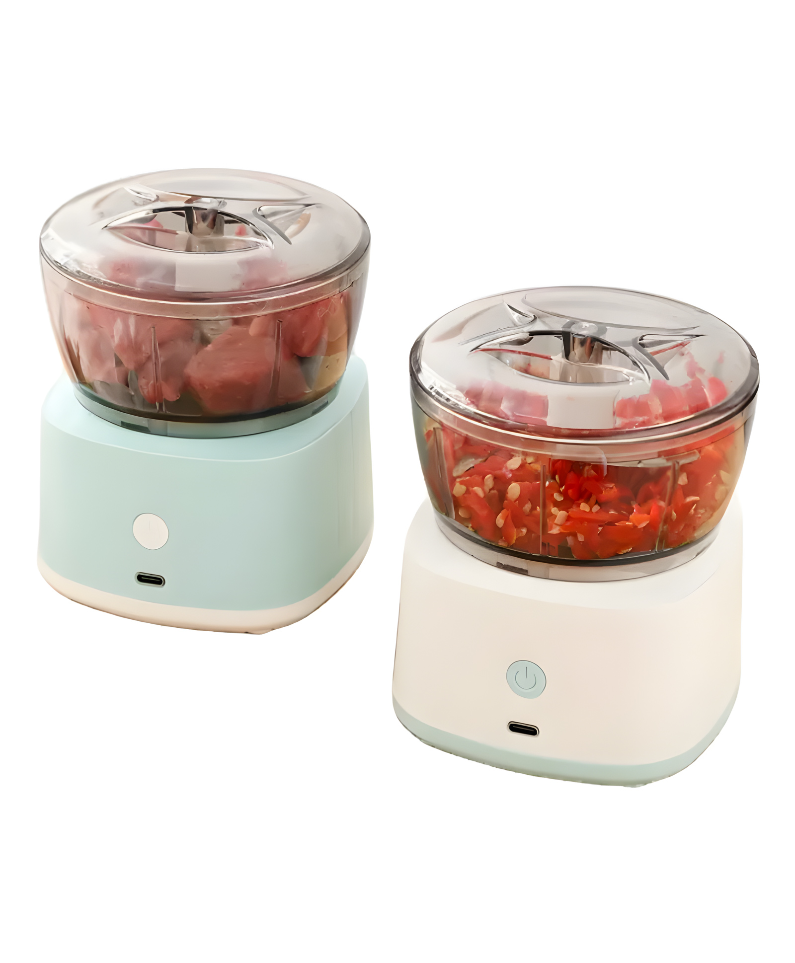 COZY VIBES kitchen accessories portable USB wireless electric baby food processor for home kitchen minced meat carrot onion - PACK OF 1 - COLOR MAY VARY