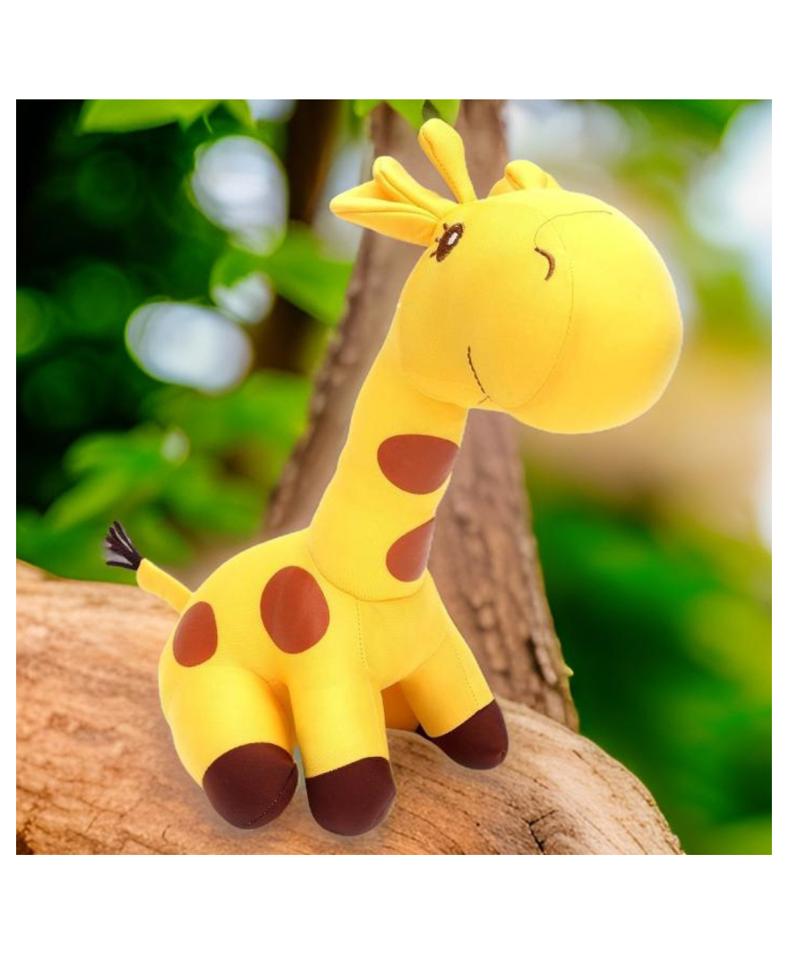 Tickles Yellow Giraffe Stuffed Soft Plush Toy Love Girl - Height 35 cm-image-44